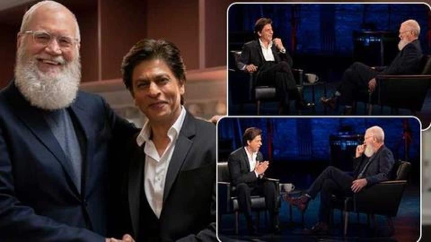Is Letterman shooting his Netflix show with SRK in India?