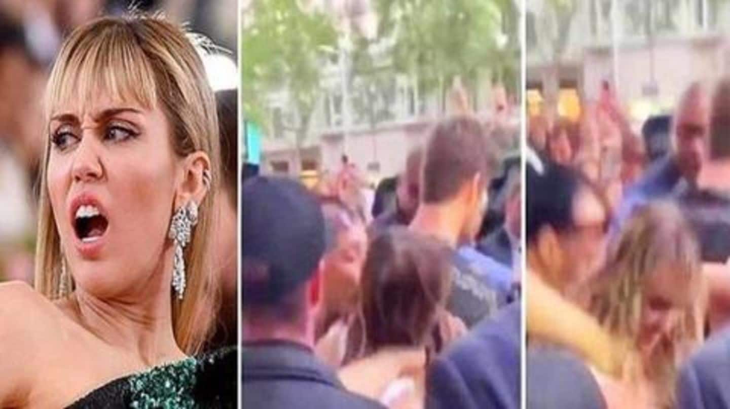 Shocking! Miley Cyrus' 'fan' forcefully kisses her, video goes viral