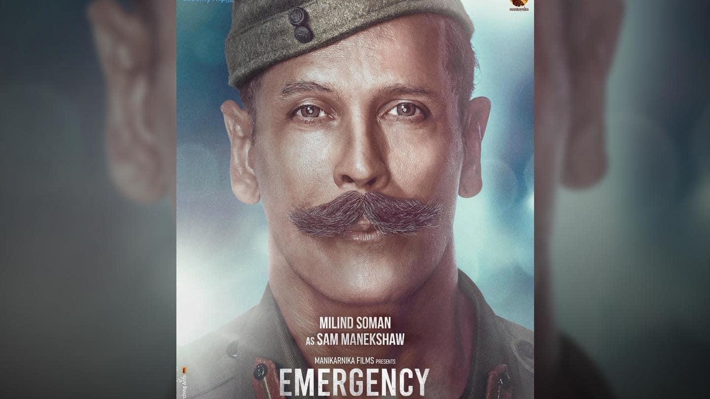 Revealed! Milind Soman's first look as Sam Manekshaw in 'Emergency'