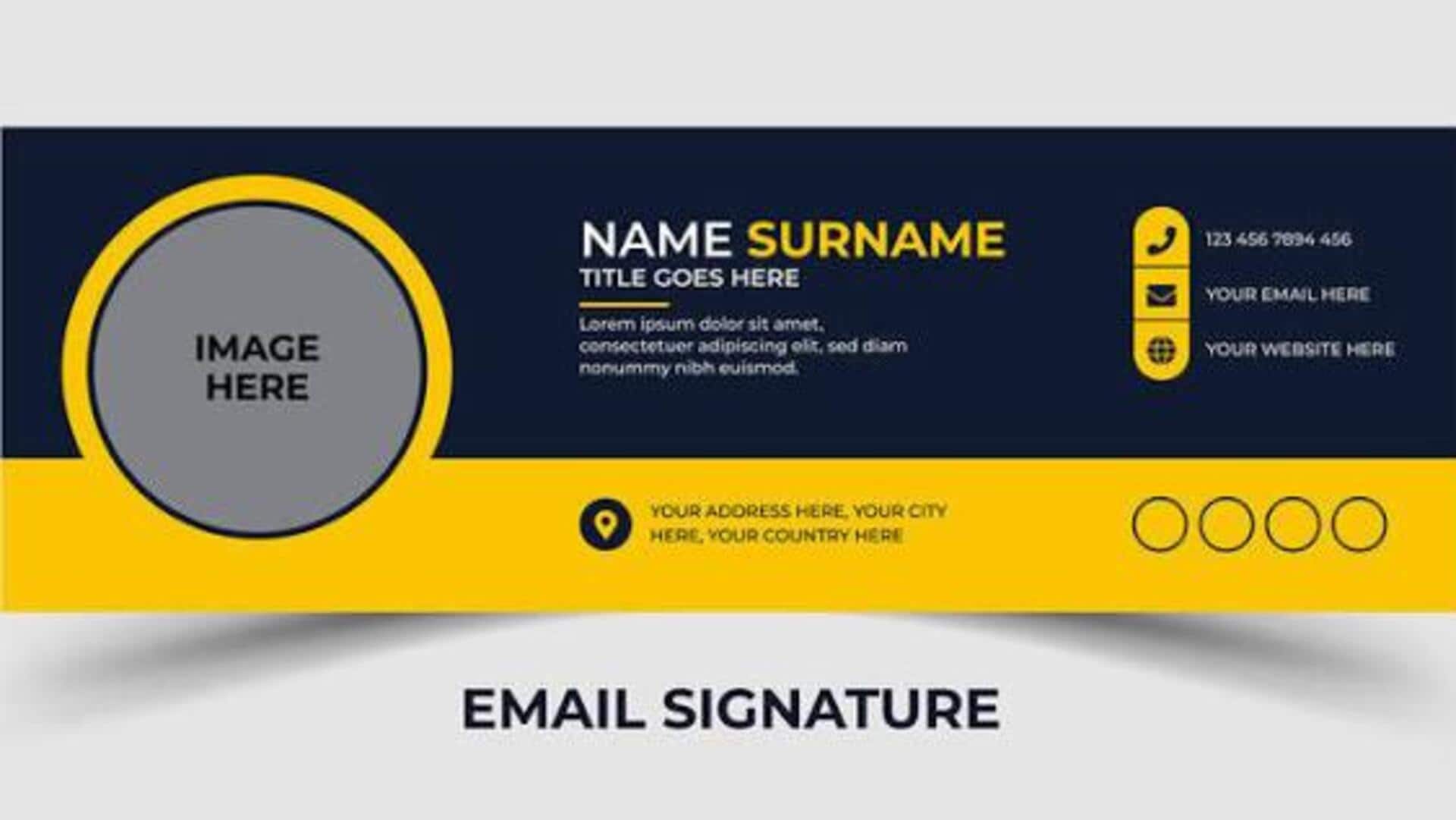 How to create a professional email signature