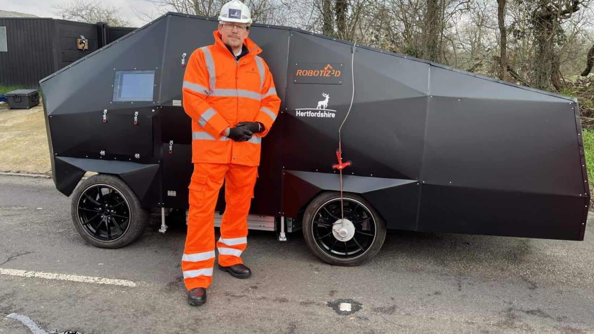 UK government deploys AI-powered robot to repair potholes