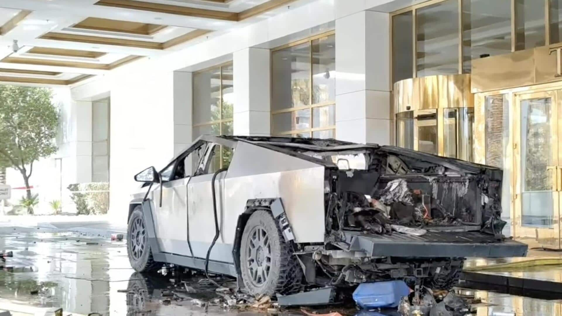 Musk reveals reason behind Cybertruck's killer explosion outside Trump hotel