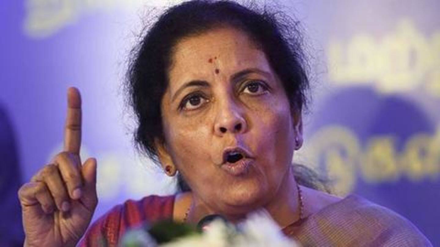 He also mentioned Sitharaman's 'astute insight' for slowdown He also mentioned Sitharaman's 'astute insight' for slowdown