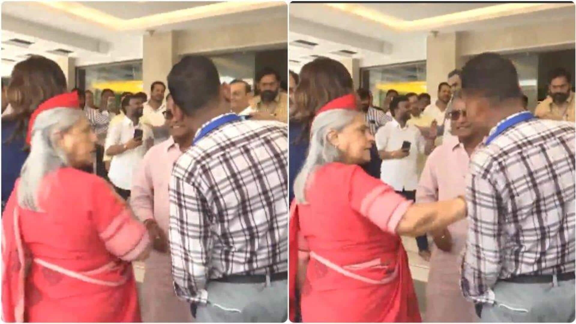 Jaya Bachchan loses cool, pushes man trying to take selfie 