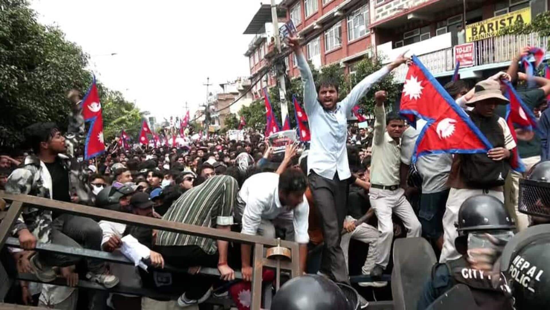 Massive protests erupt in Nepal after social media platforms blocked Massive protests erupt in Nepal after social media platforms blocked