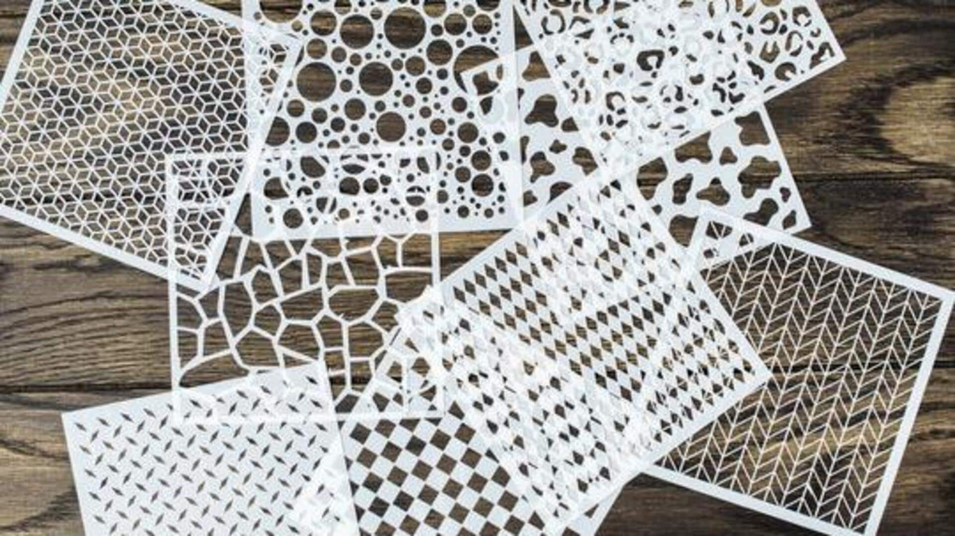 How to make beautiful stencil art at home 