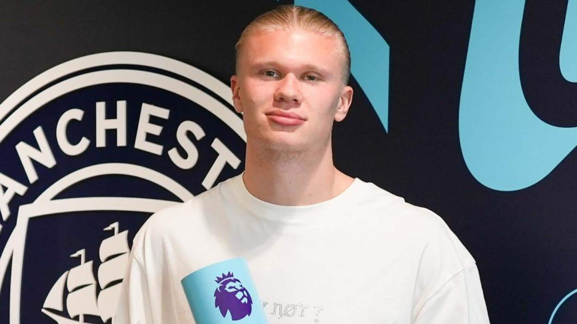 Erling Haaland slams Premier League record with season award wins