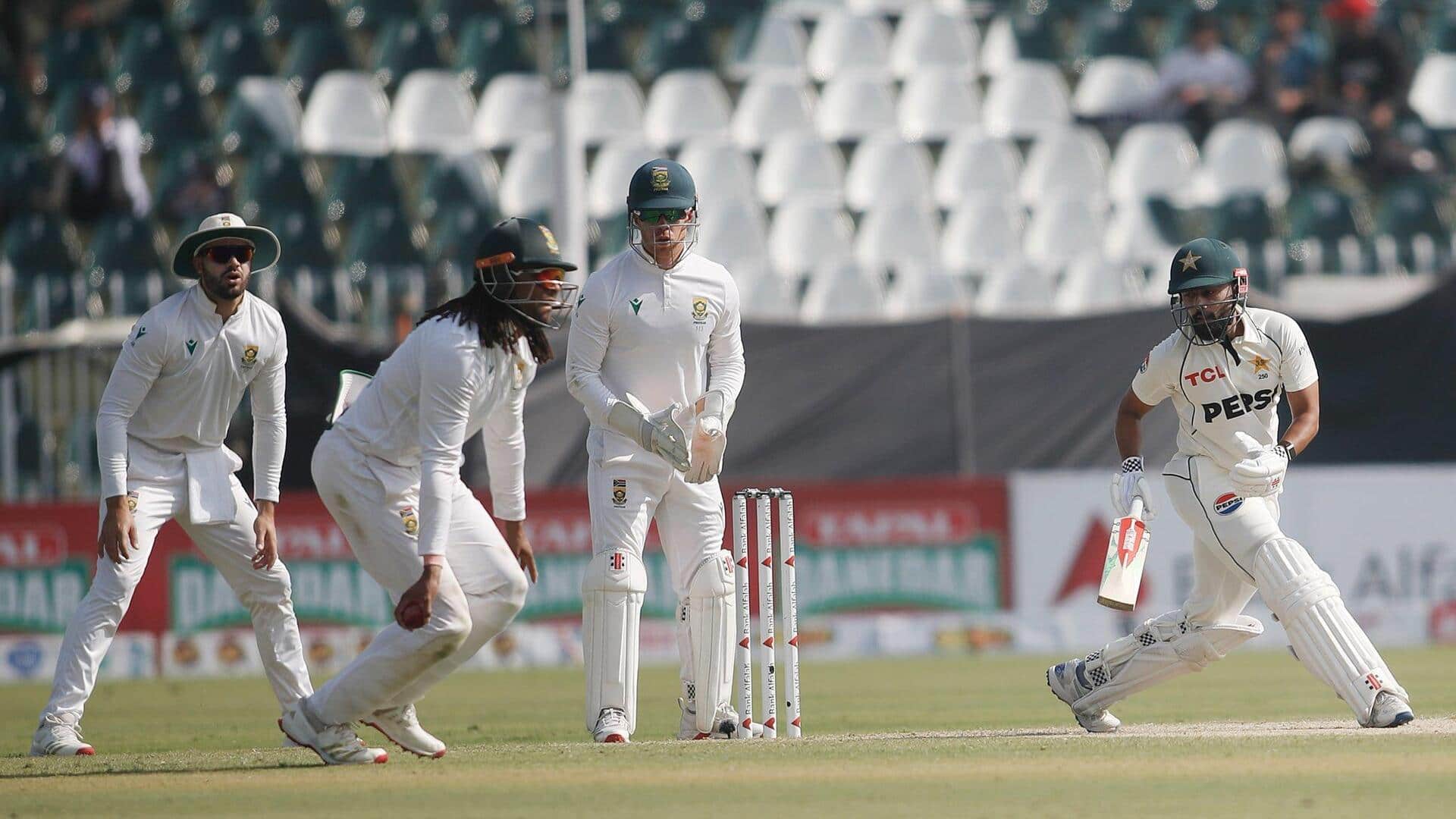 Saud Shakeel hammers his second Test fifty versus SA: Stats Saud Shakeel hammers his second Test fifty versus SA: Stats