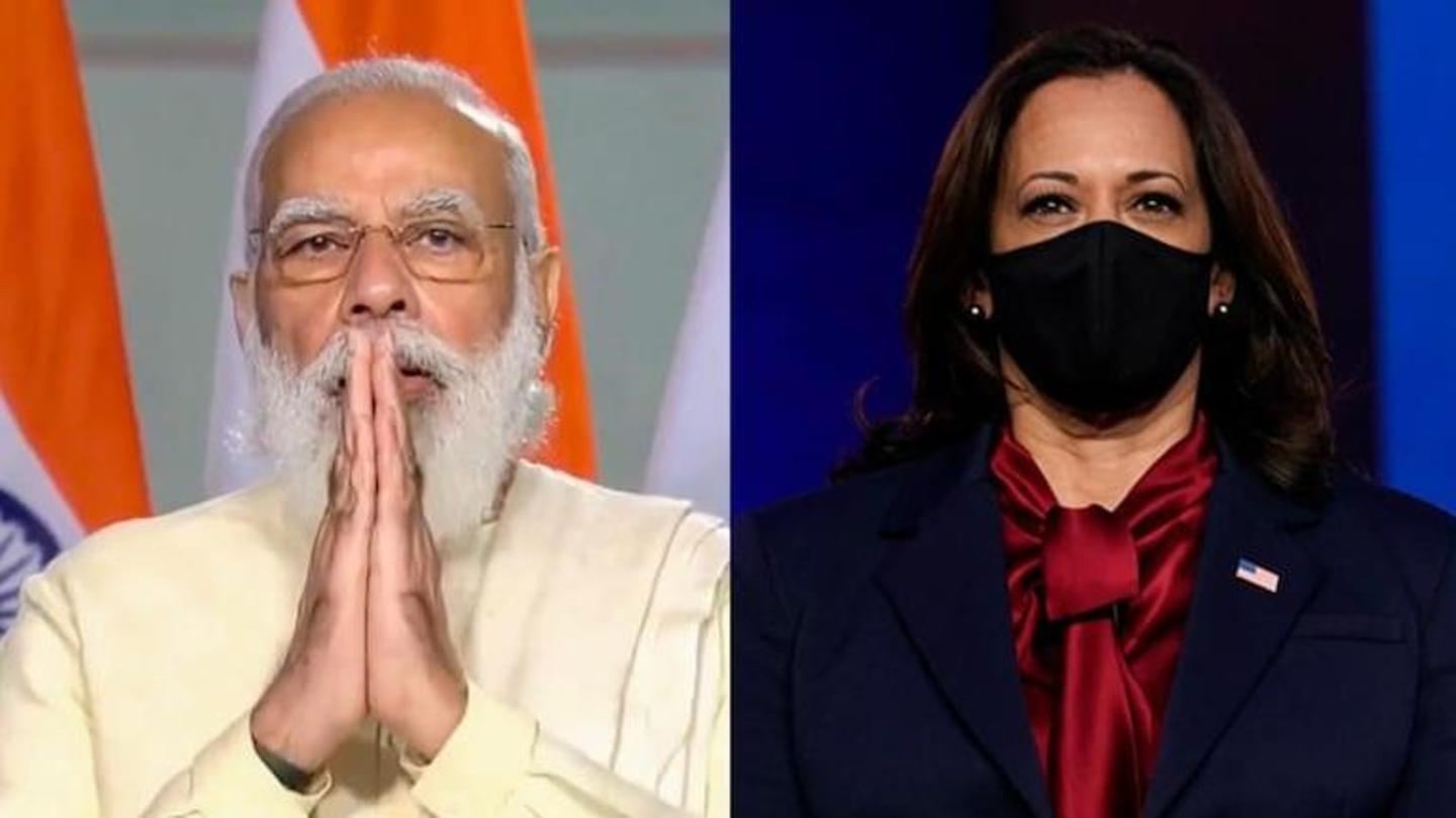 US VP Harris assures PM Modi of vaccine supply aid US VP Harris assures PM Modi of vaccine supply aid