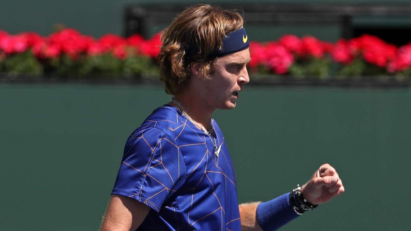 Indian Wells: Andrey Rublev beats Dimitrov, wins 13th straight match