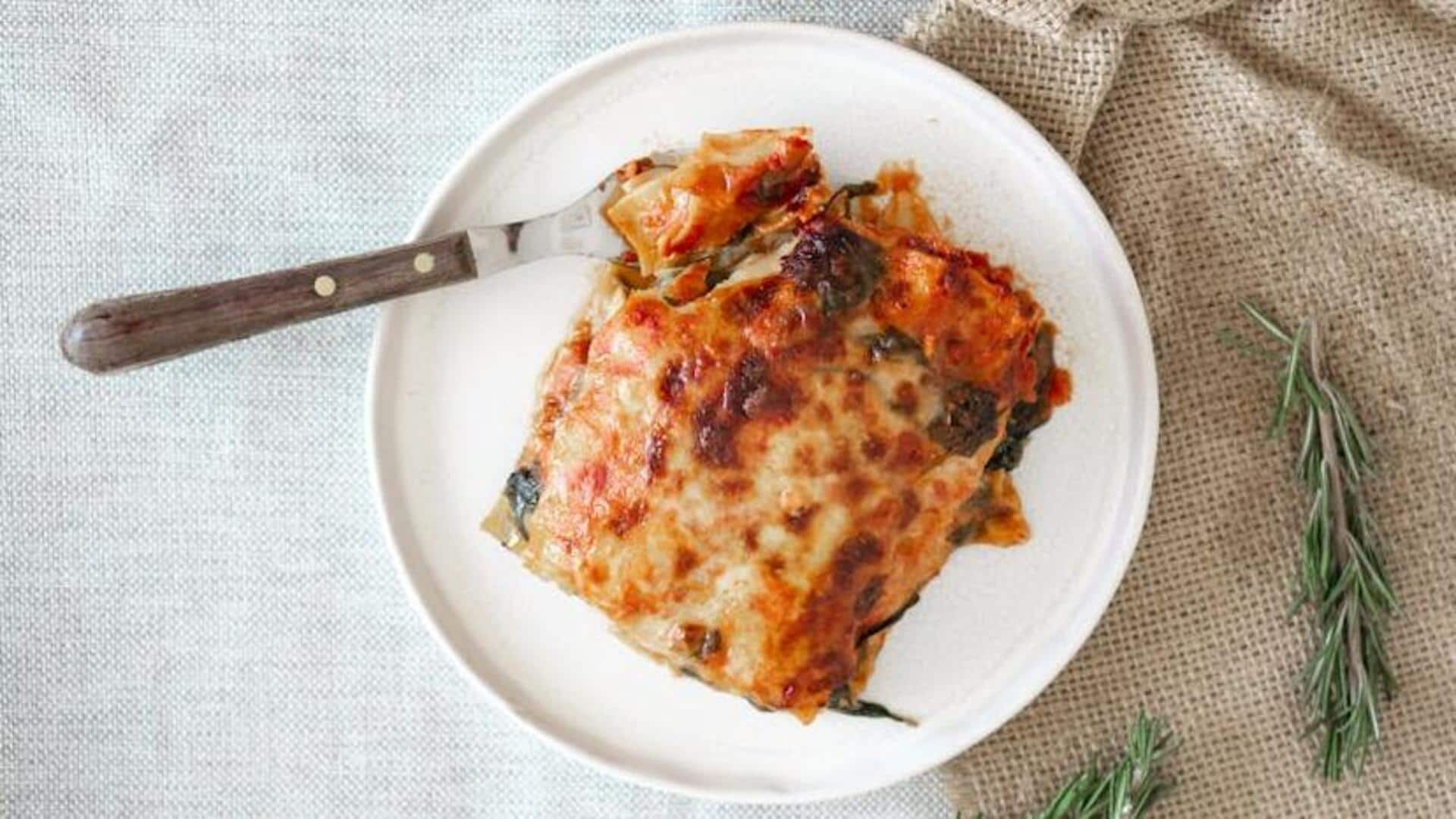 Try this fusion spinach paneer lasagna recipe