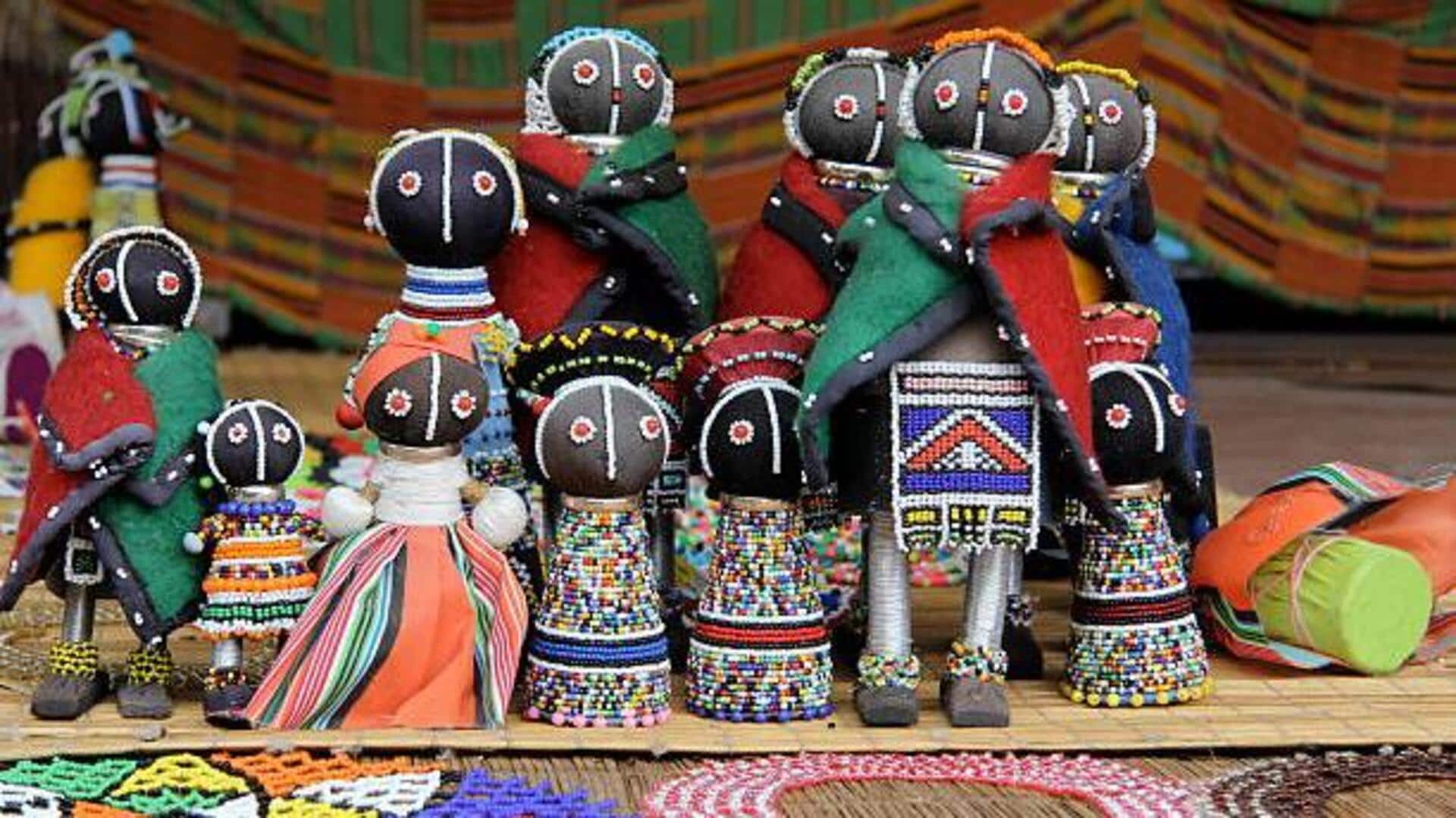 How to make African dolls at home