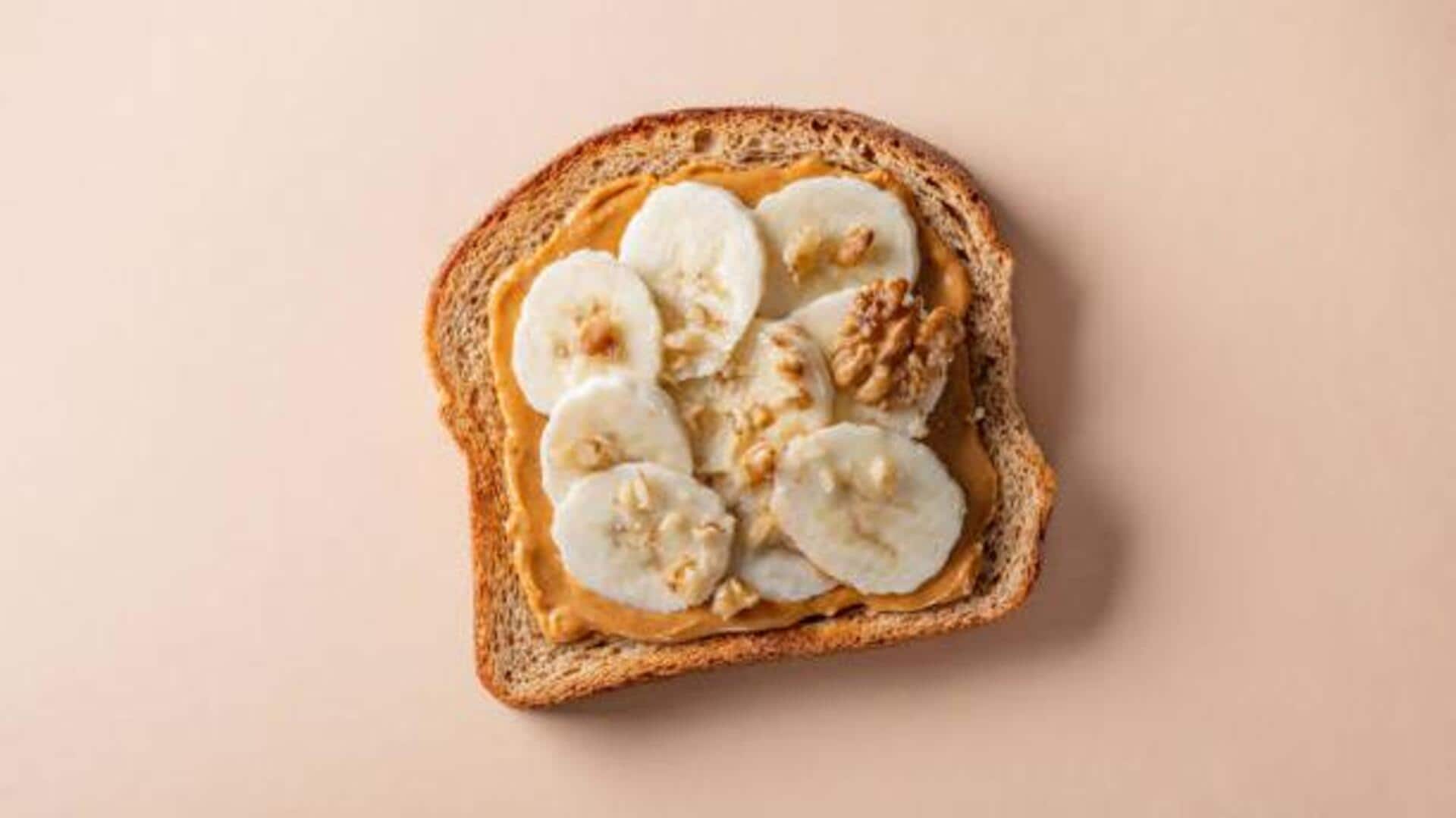 Quick and tasty: Banana peanut butter toast