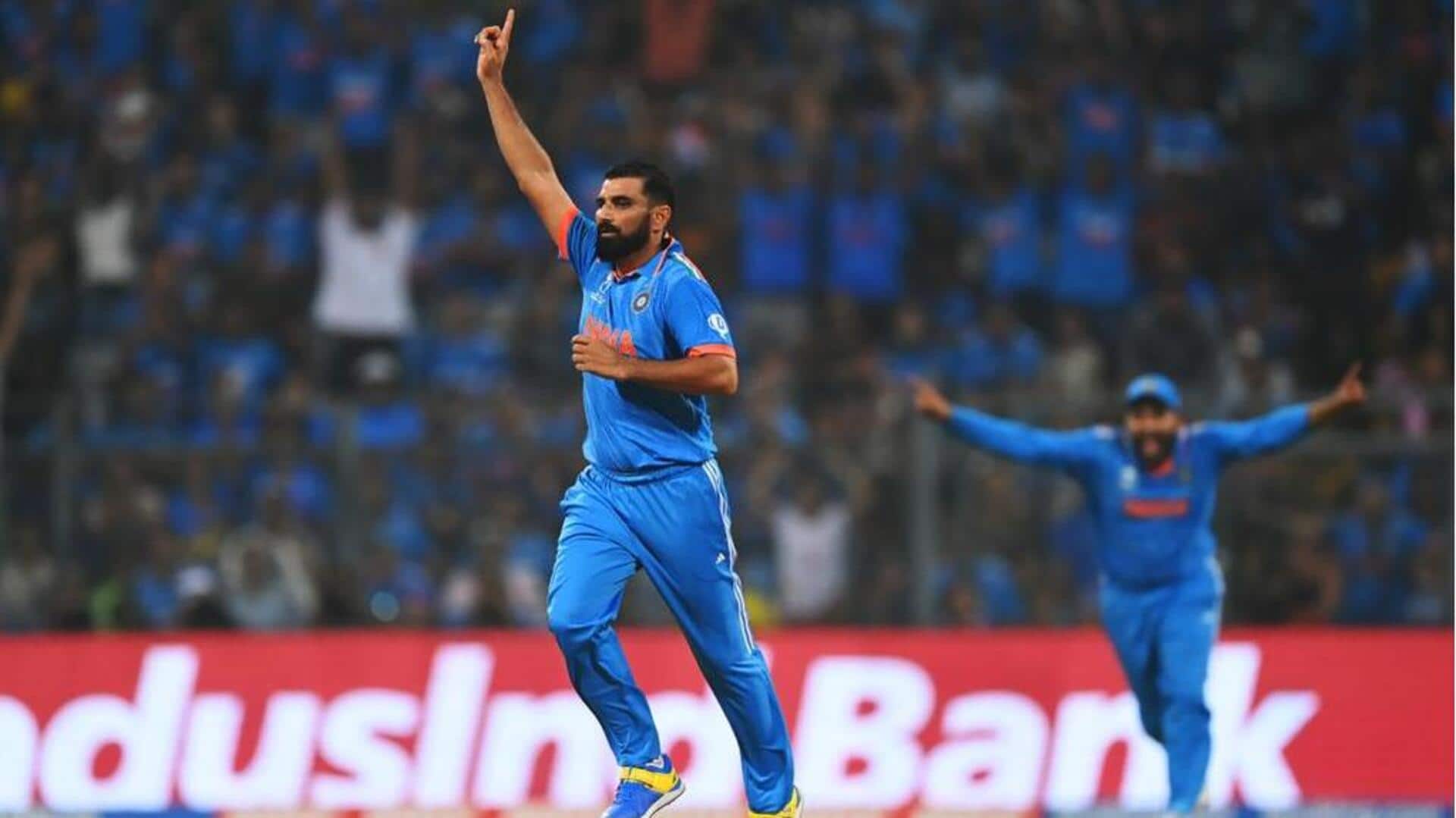 World Cup: Mohammed Shami completes 50 first-powerplay wickets in ODIs