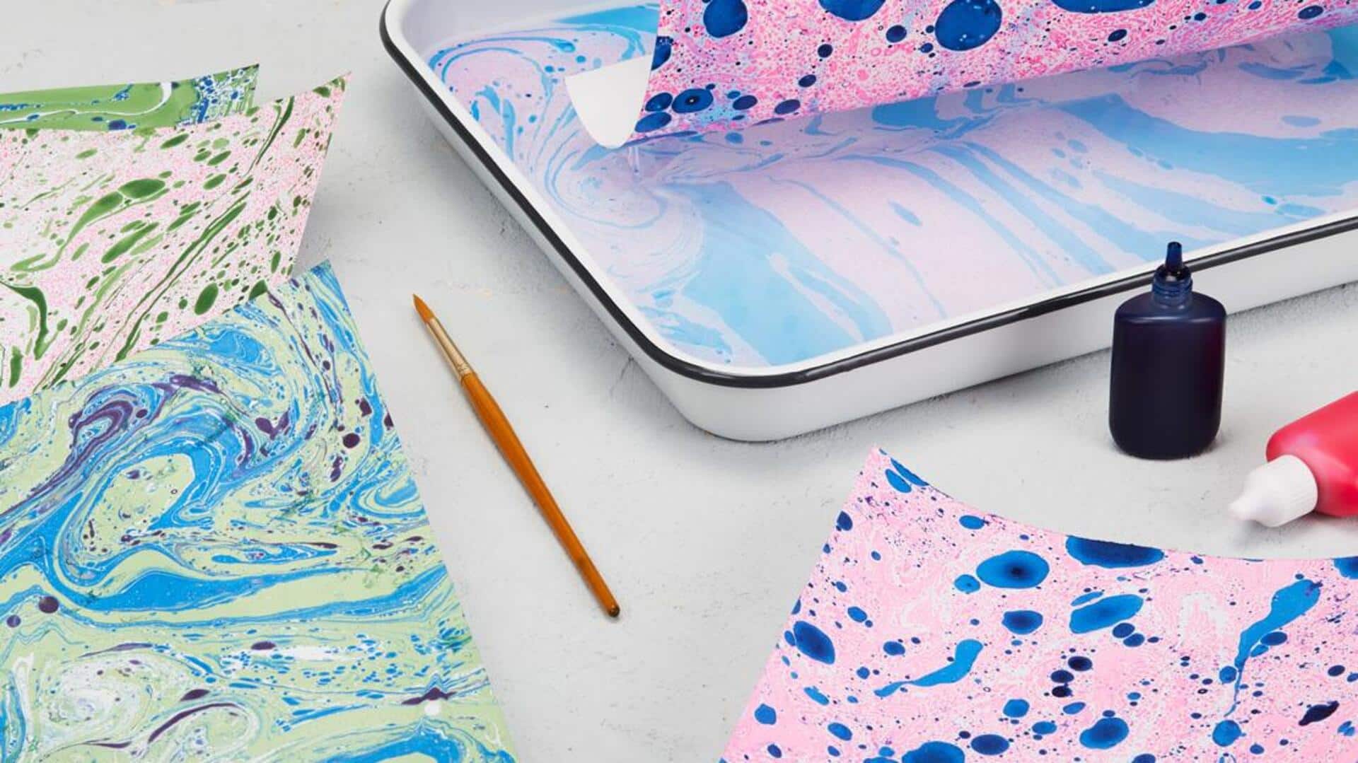 What is paper marbling?