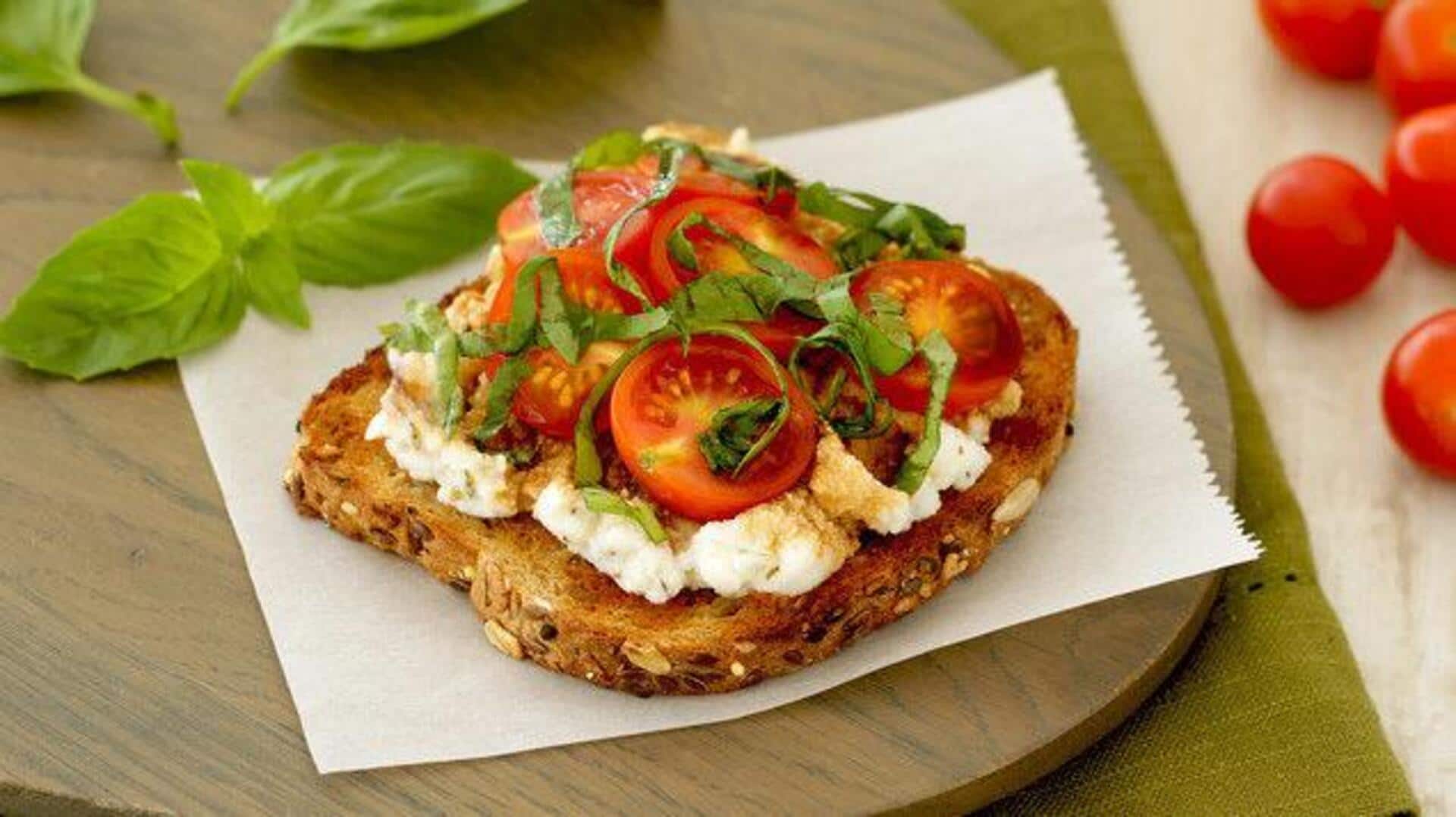 5-minute ricotta and tomato toast for busy mornings