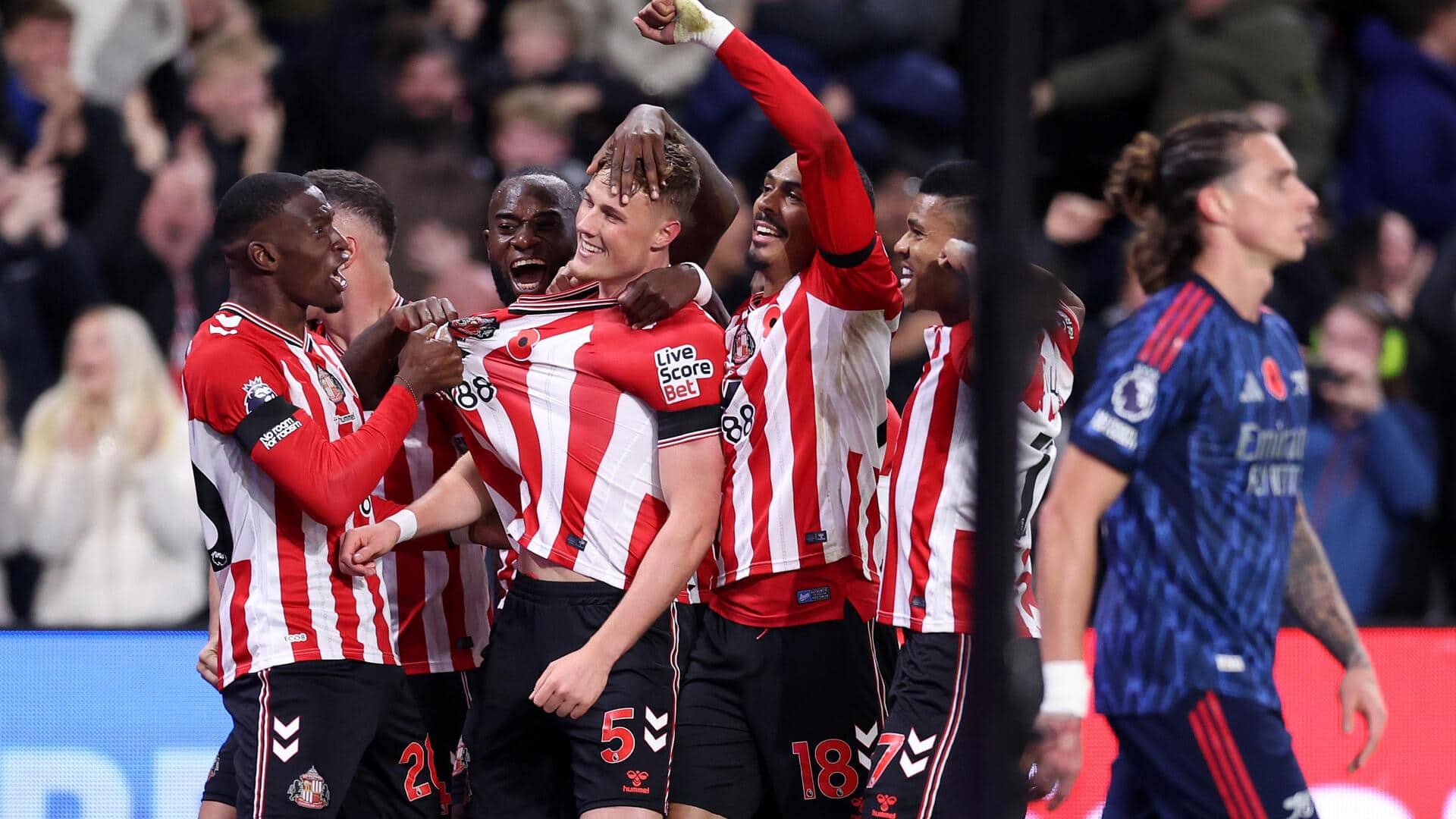 Arsenal's 10-match winning streak ends with draw against Sunderland: Stats