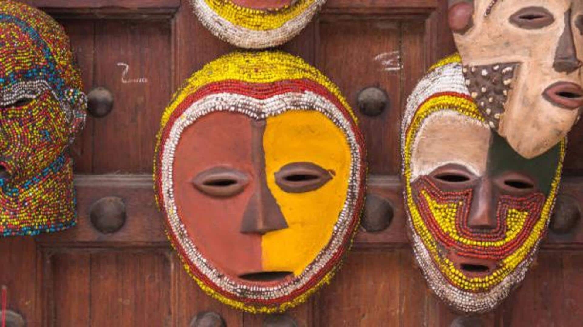 How to paint African masks