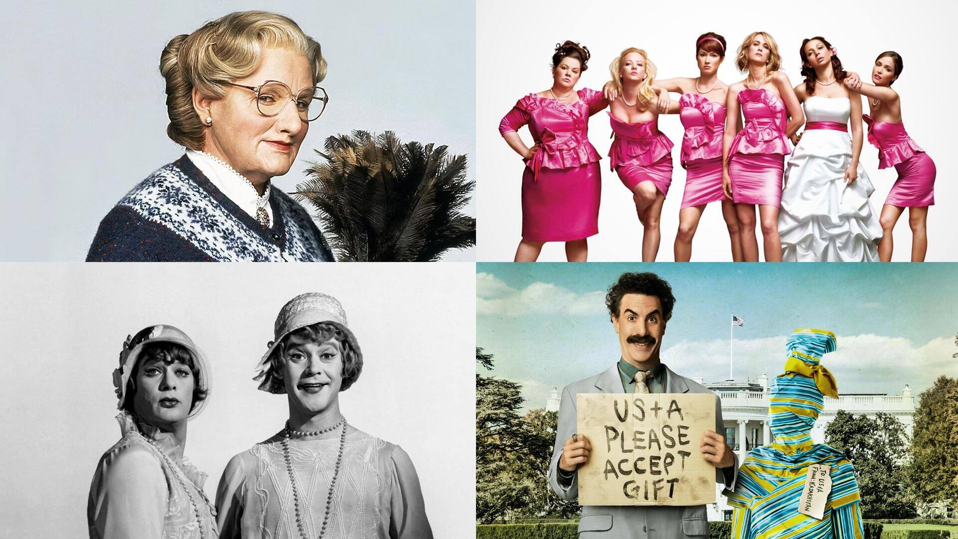'Mrs. Doubtfire' to 'Bridesmaids': Best Hollywood comedy movies