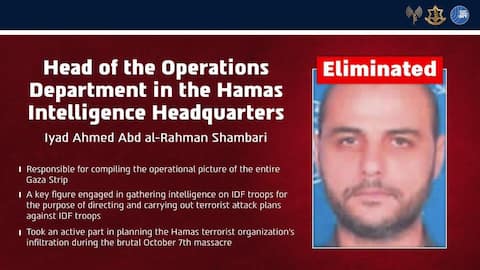 Hamas intel officer who helped plan October 7 killed: Israel 