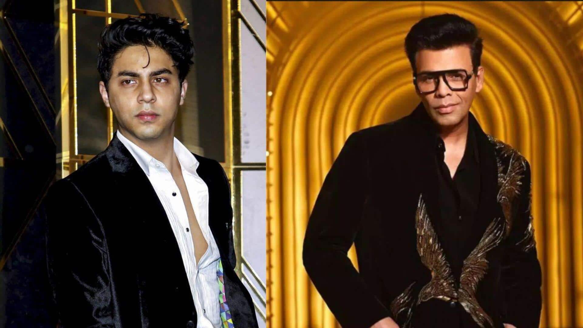 KJo praises Aryan Khan's dedication, says he works 20 hours KJo praises Aryan Khan's dedication, says he works 20 hours