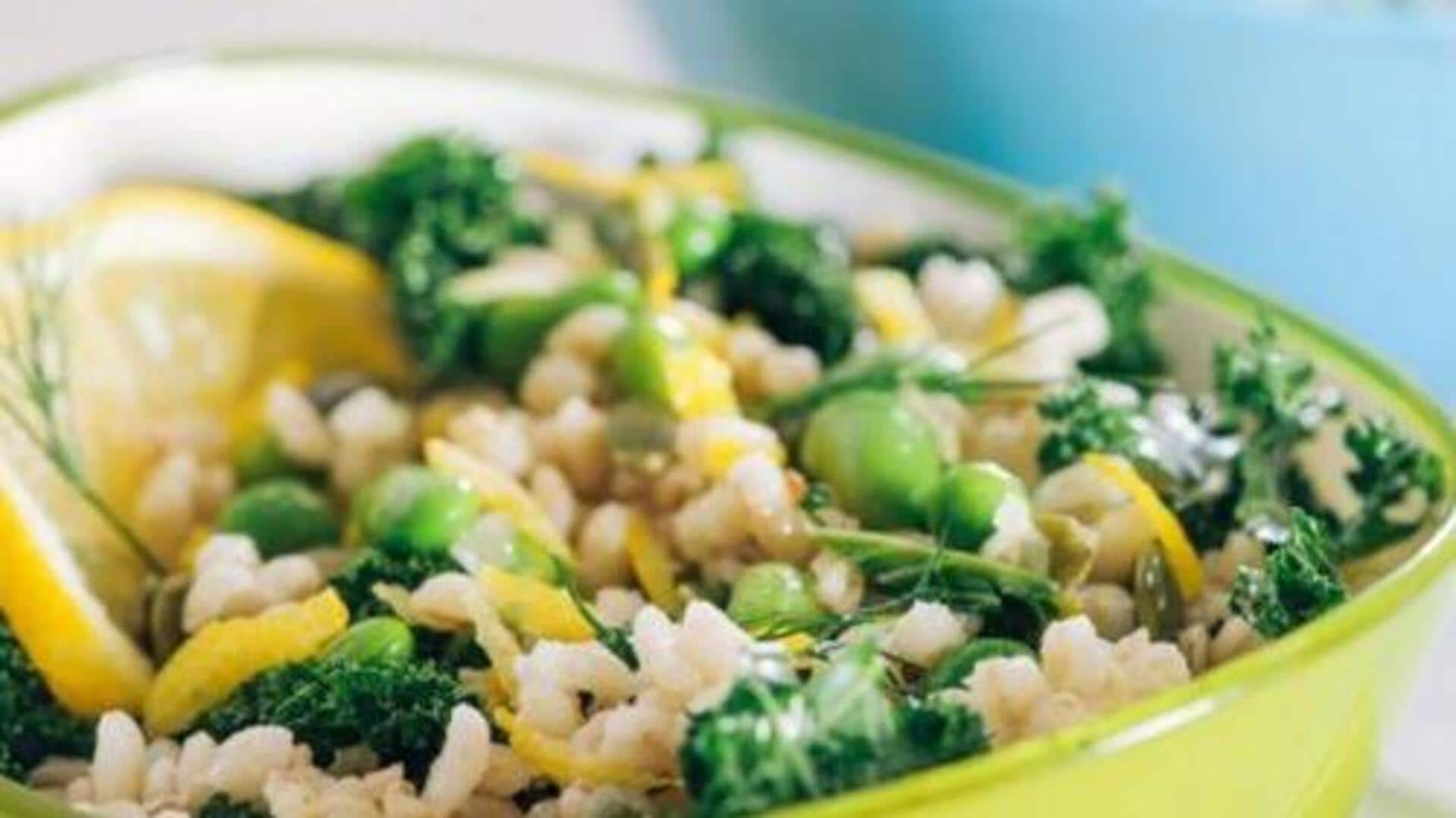 Pearl barley + edamame: A nutritious bowl combo