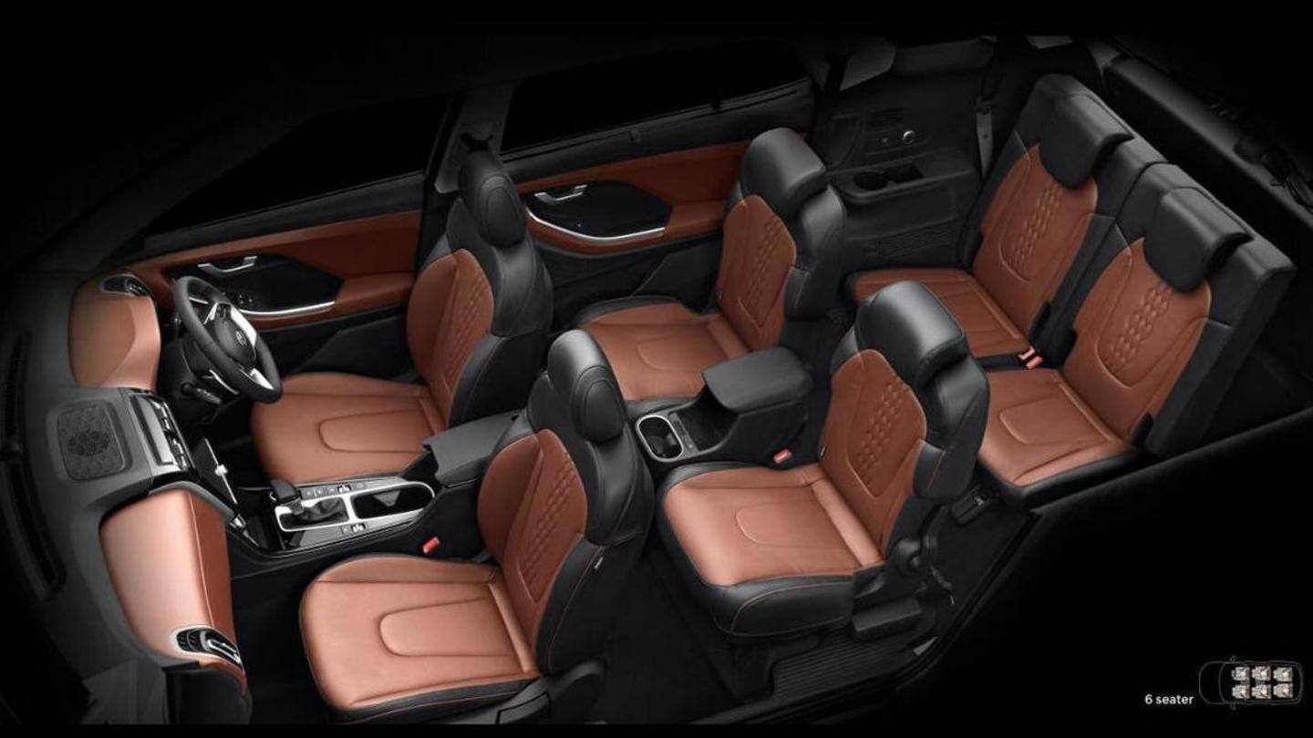 The SUV offers space for up to seven passengers The SUV offers space for up to seven passengers