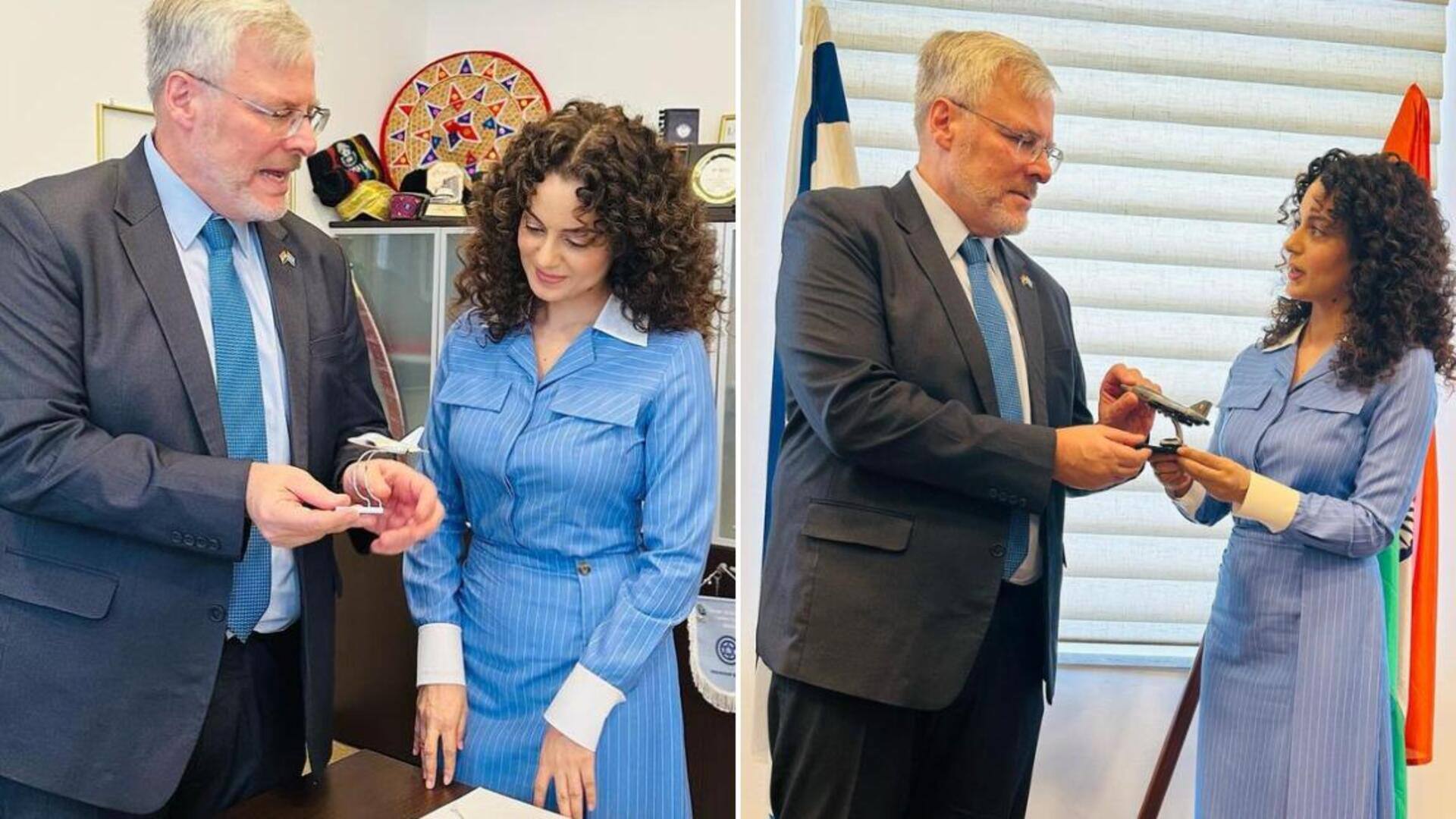 Kangana Ranaut meets Israeli ambassador Naor Gilon