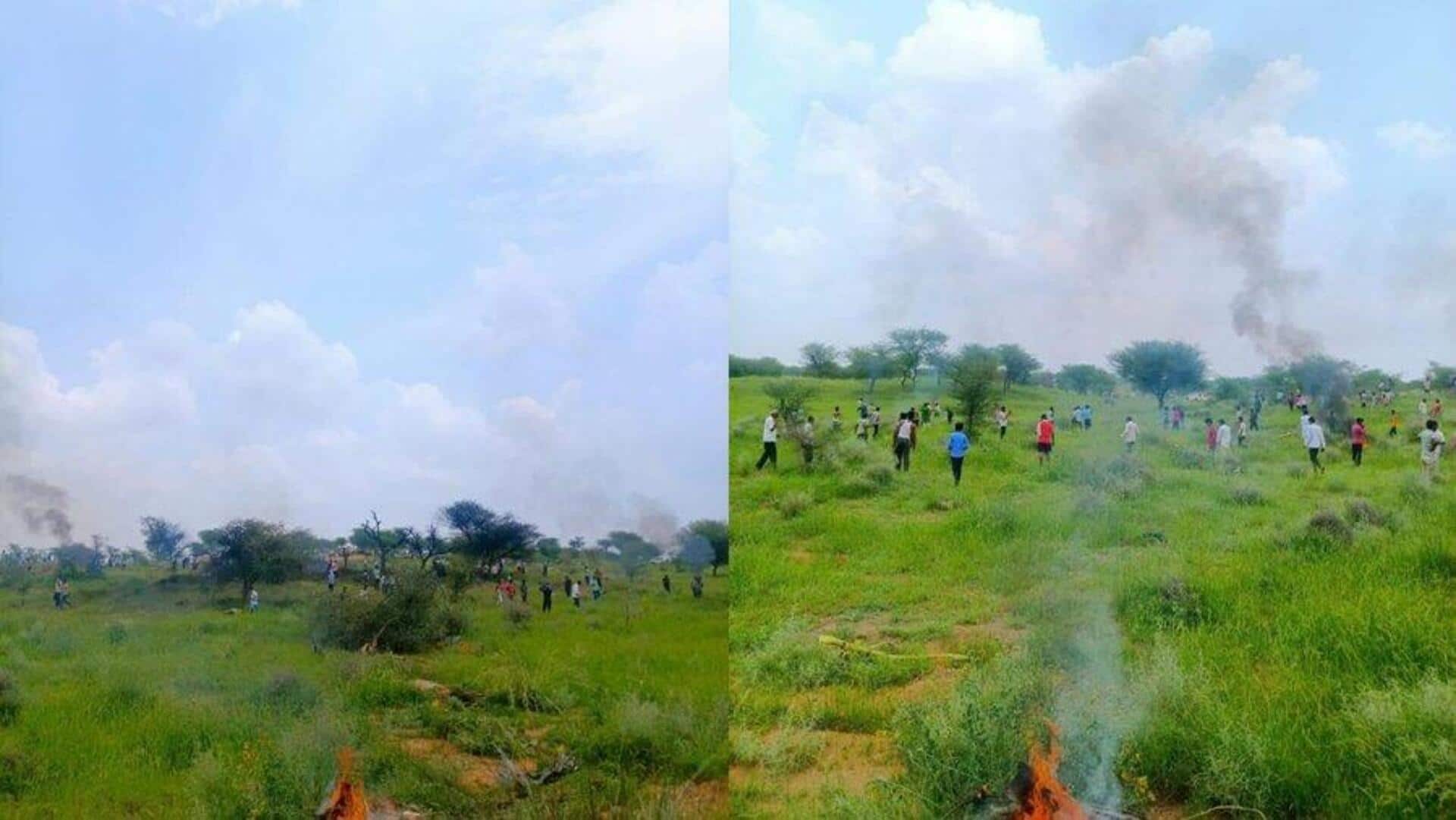 IAF jet crashes in Rajasthan's Churu; both pilots killed IAF jet crashes in Rajasthan's Churu; both pilots killed