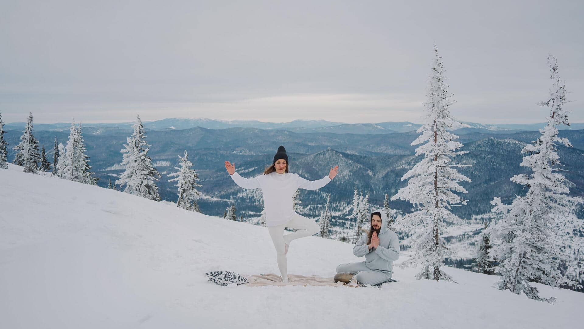 5 surprising reasons you should try snow yoga this winter