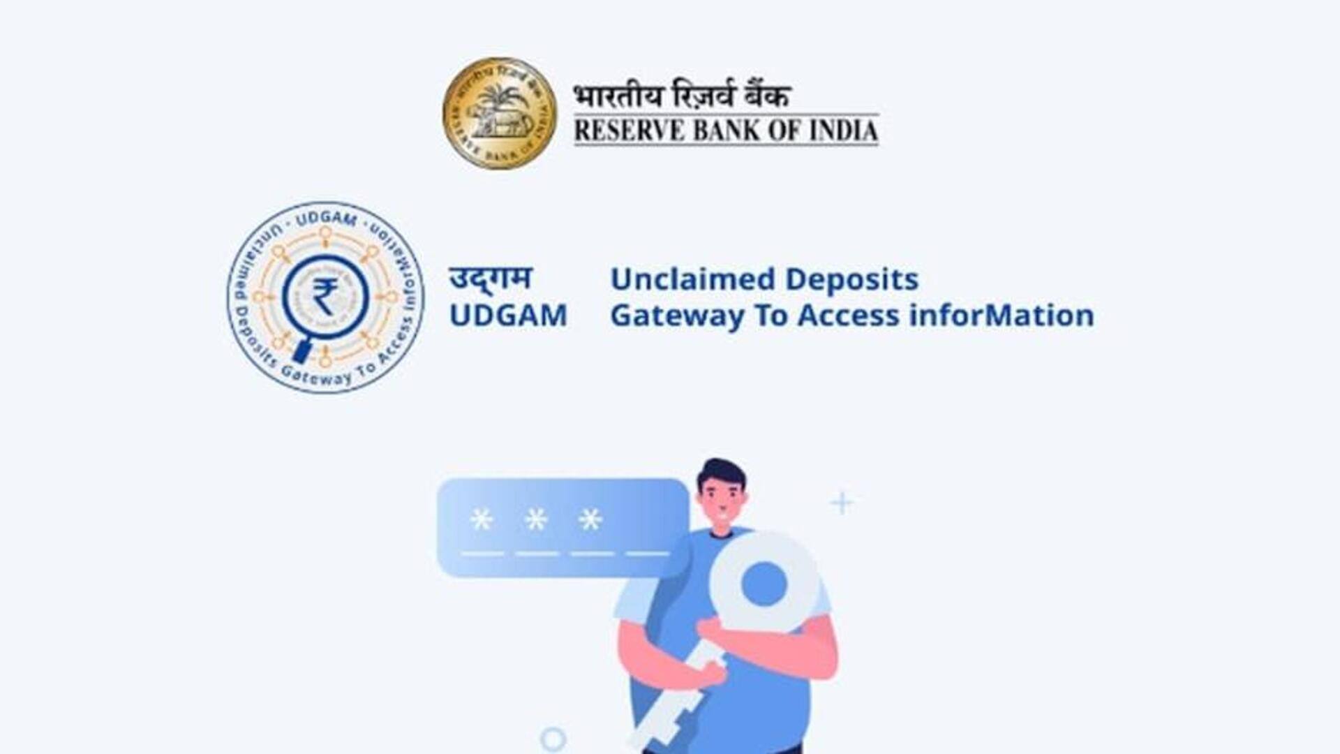 RBI's UDGAM portal helps you find and claim unclaimed deposits