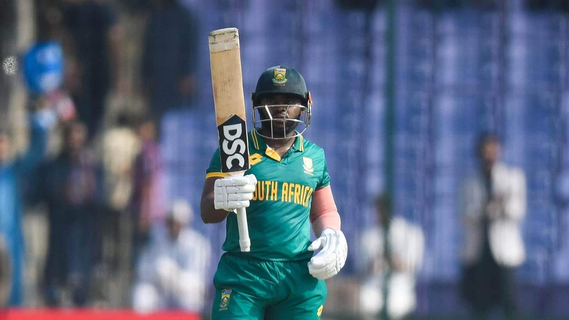 Champions Trophy: Temba Bavuma scores brilliant fifty vs Afghanistan 