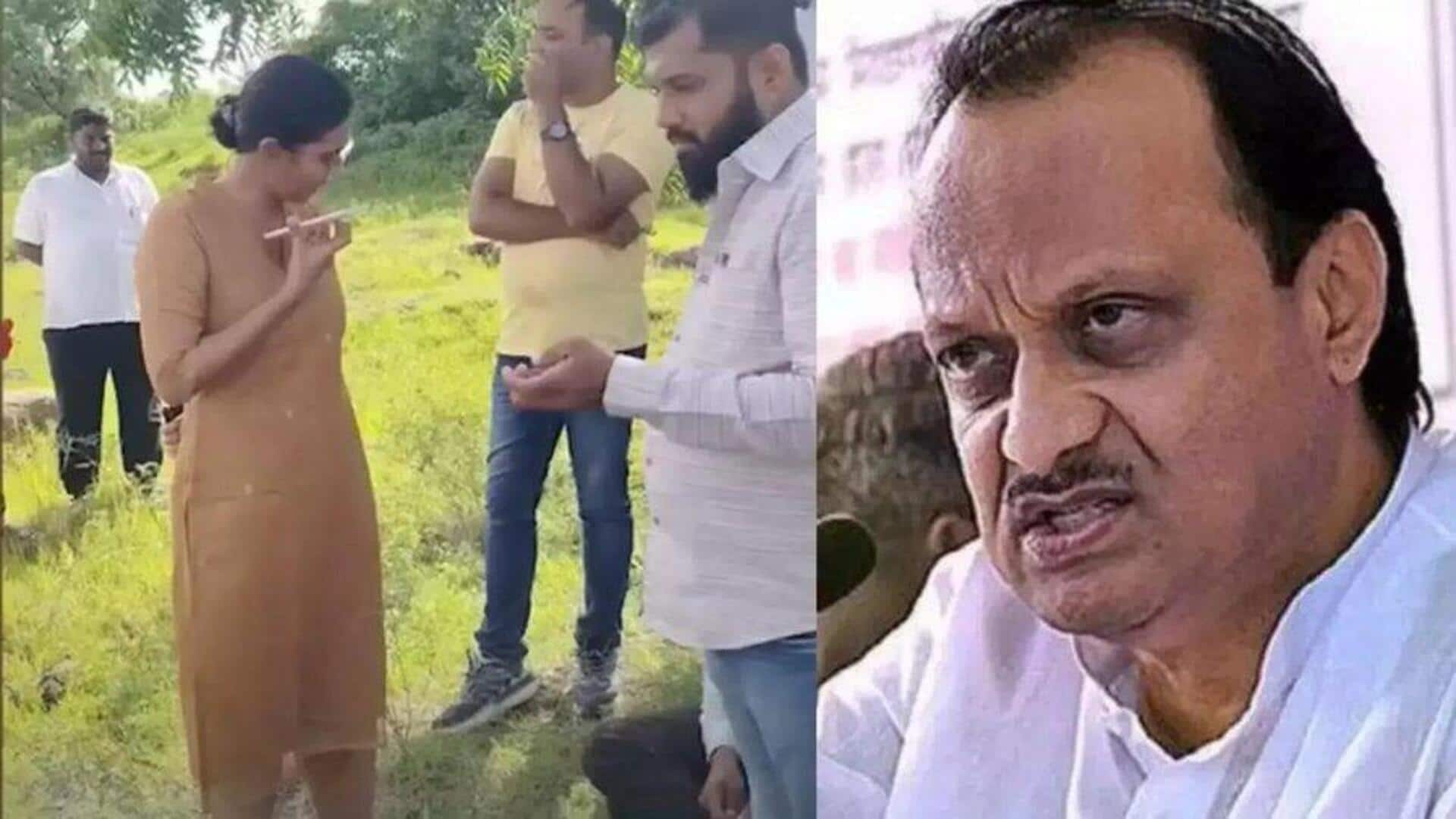 'Itna daring hua hai kya': Ajit Pawar scolds IPS officer 'Itna daring hua hai kya': Ajit Pawar scolds IPS officer