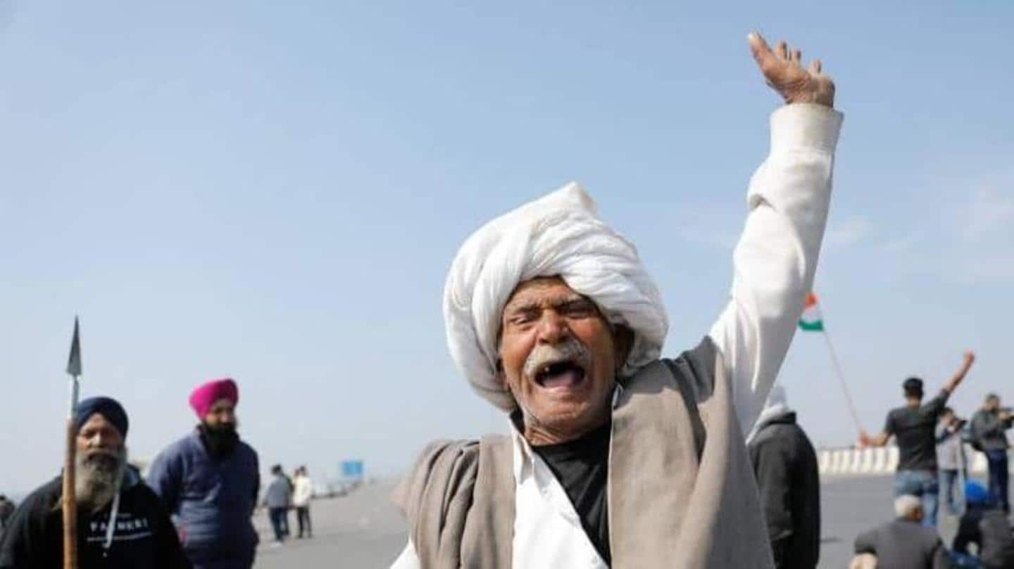 Farmers protesting near Delhi since last year Farmers protesting near Delhi since last year