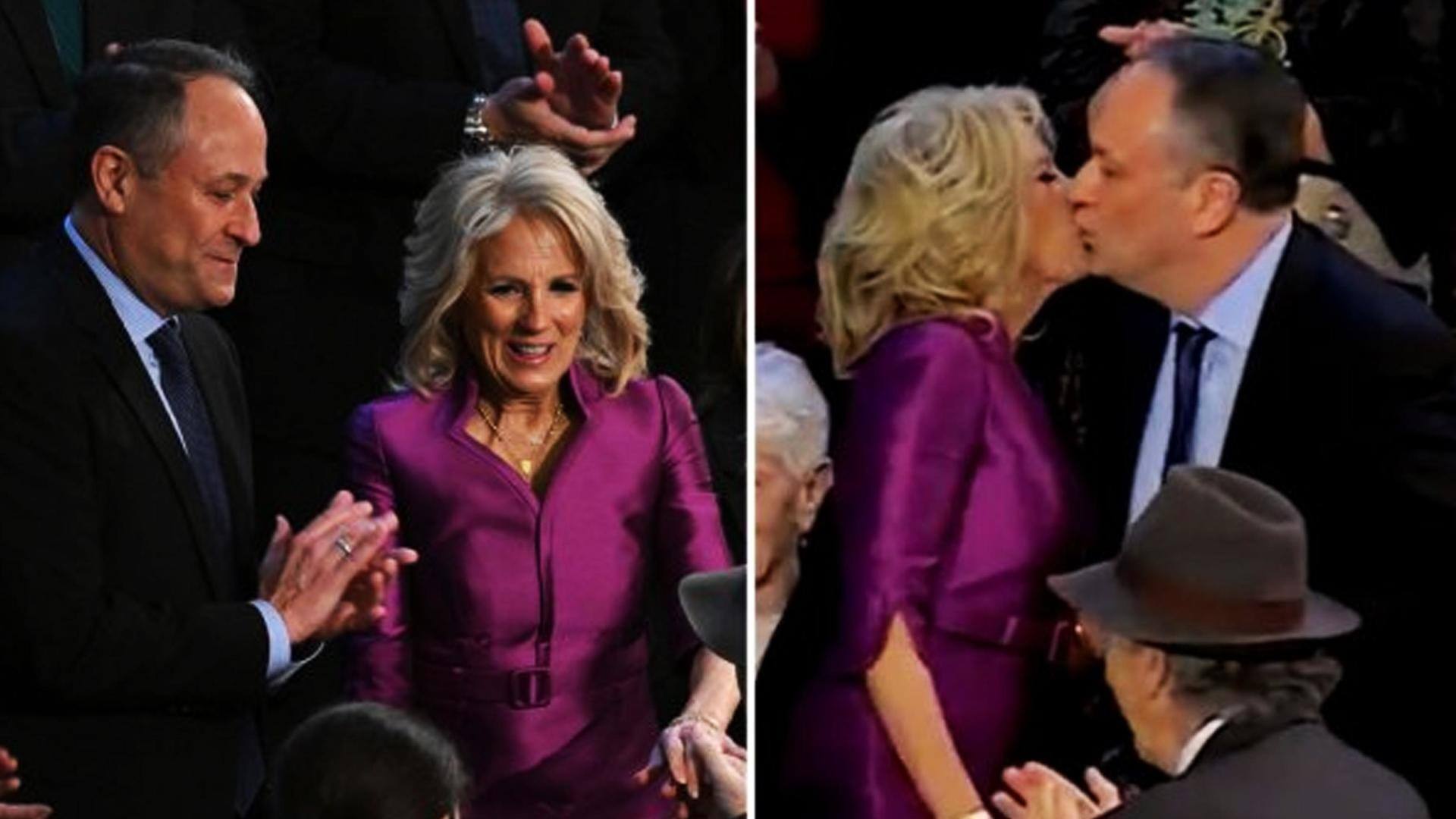 Joe Biden's wife, Kamala Harris's husband's lip kiss goes viral 