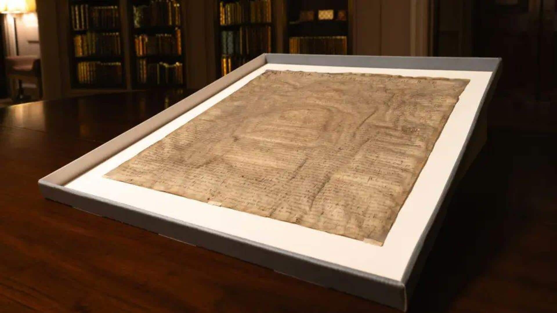 Harvard's 'unofficial' Magna Carta copy is actually an original: Experts Harvard's 'unofficial' Magna Carta copy is actually an original: Experts
