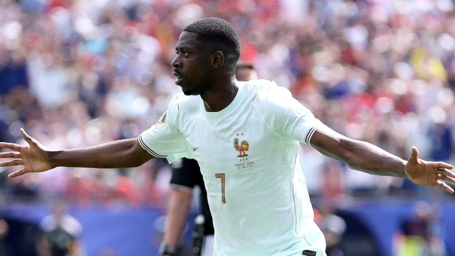 FIFA World Cup, Ousmane Dembele's hat-trick floors 2nd-string Norway: Stats