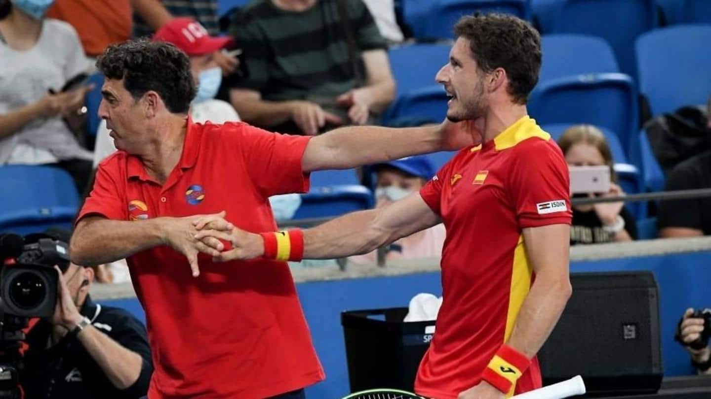 Spain beat Serbia to reach ATP Cup semis