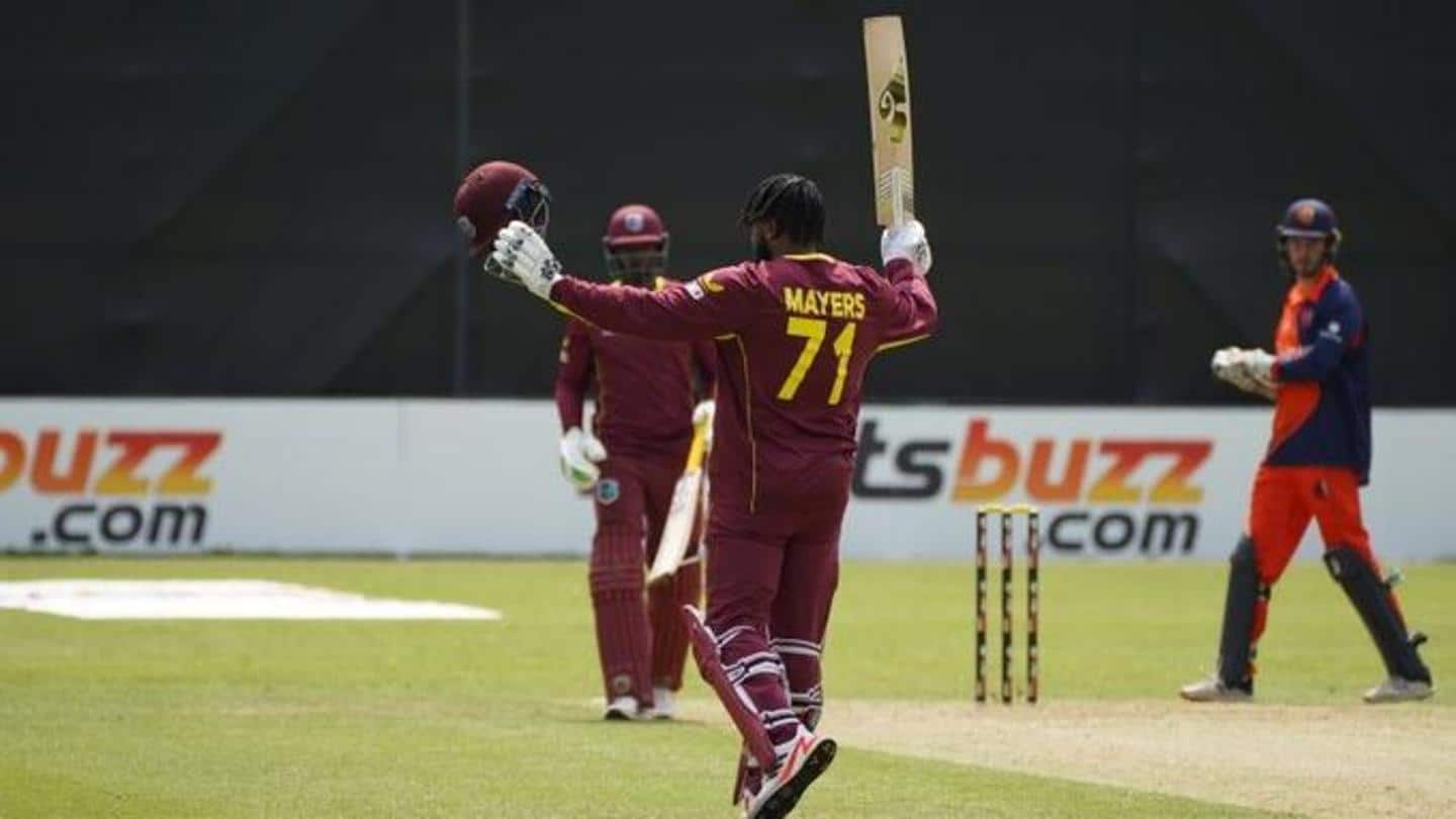 West Indies beat Netherlands in third ODI: Records broken