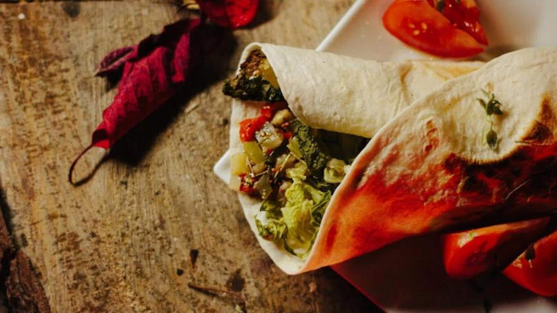 Check out this Lebanese vegan shawarma wrap recipe