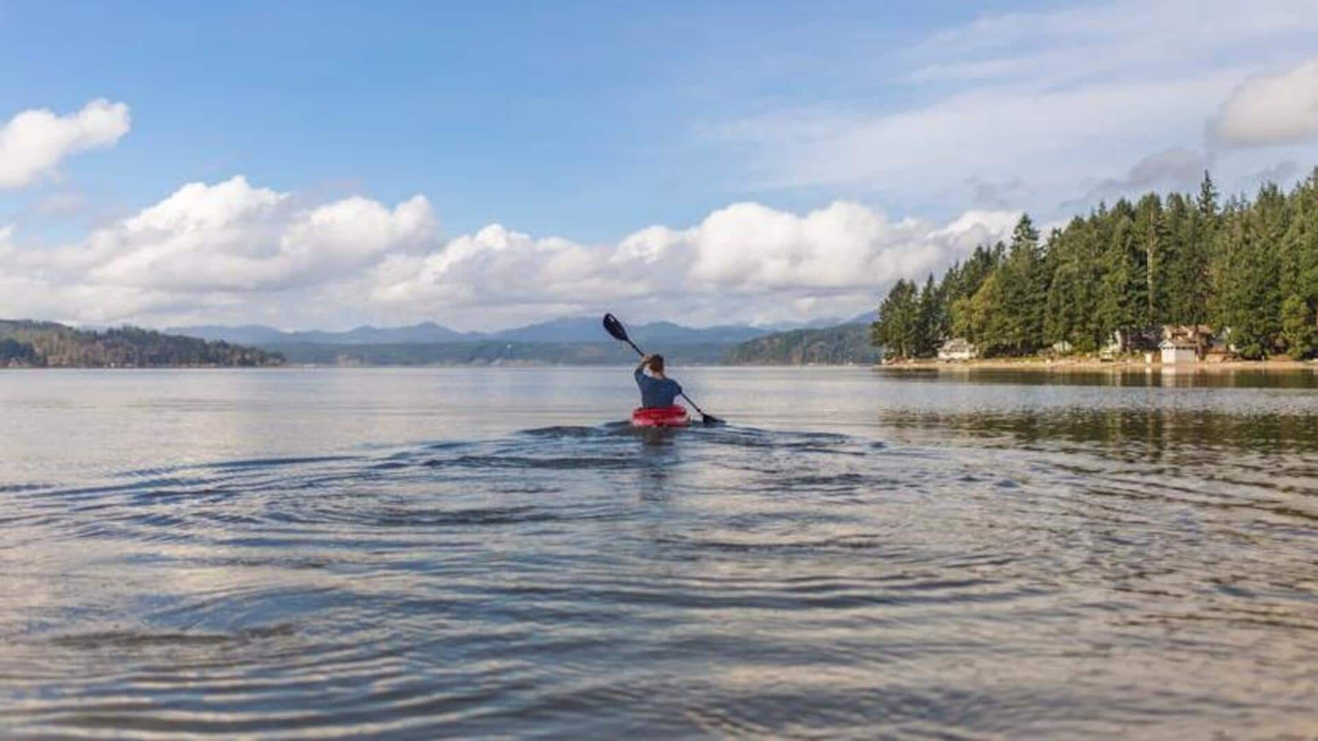 Paddle through Banff's sapphire waters