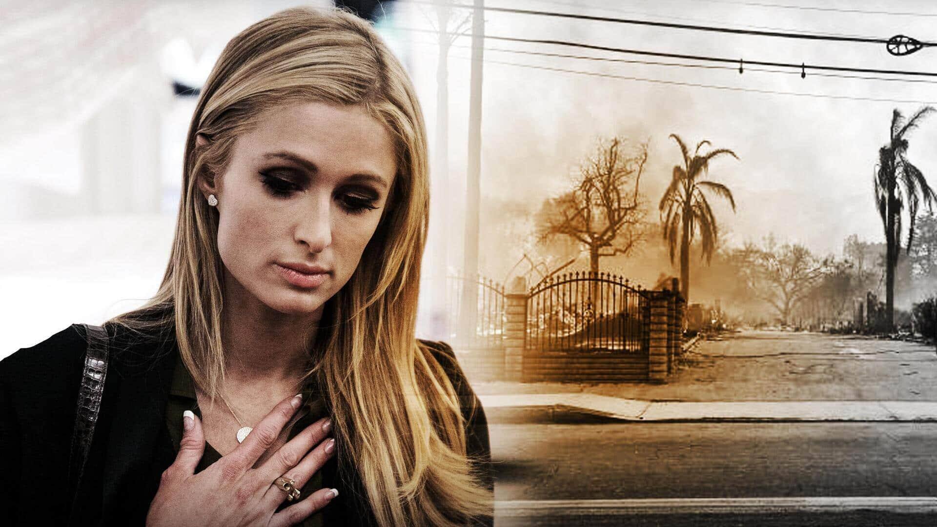 'Truly indescribable': Paris Hilton shares footage of burned-down $8.4M house