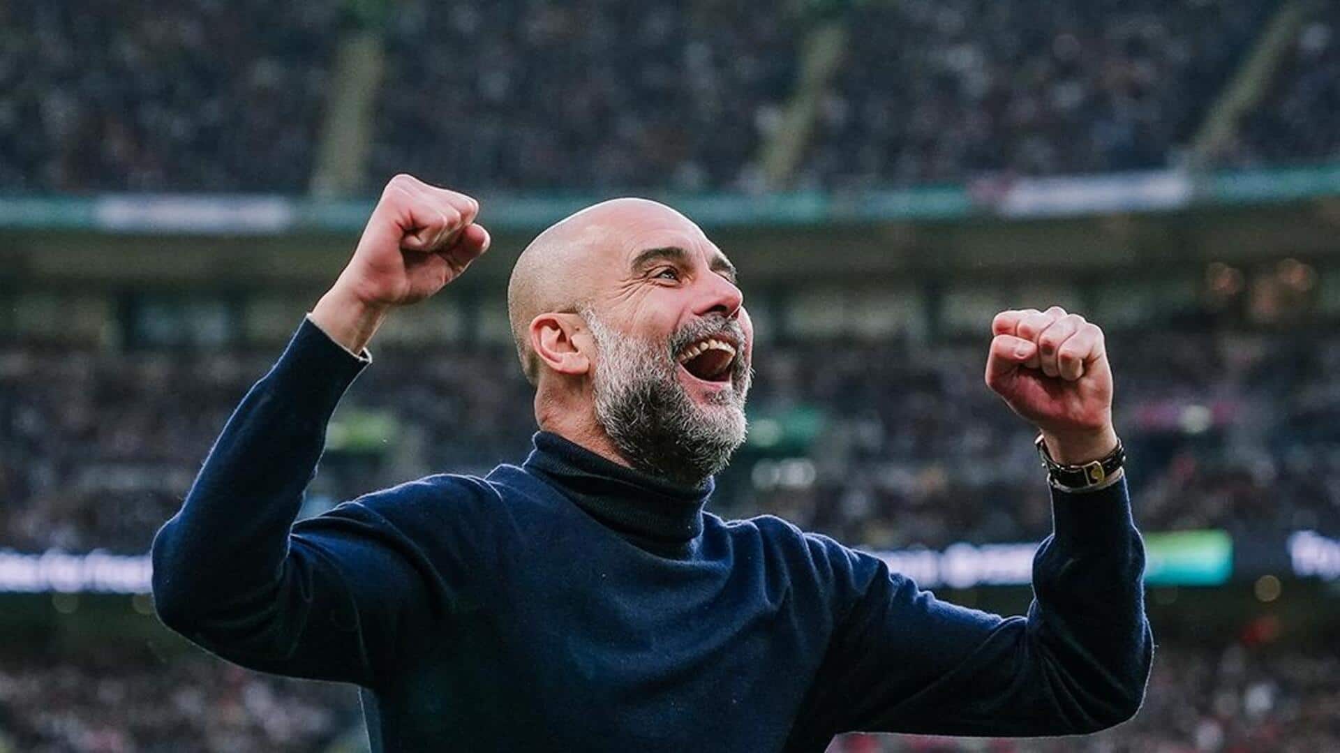 Pep Guardiola wins his 19th trophy with Manchester City: Stats