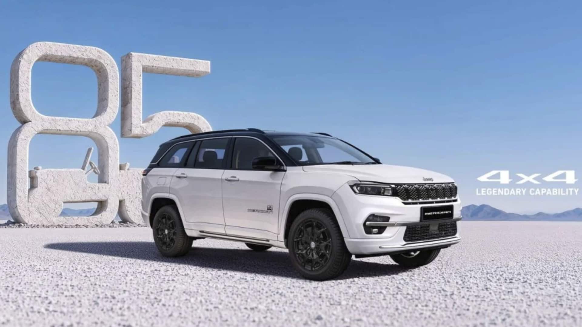 Jeep Meridian 85th Anniversary Edition debuts in India at ₹36L