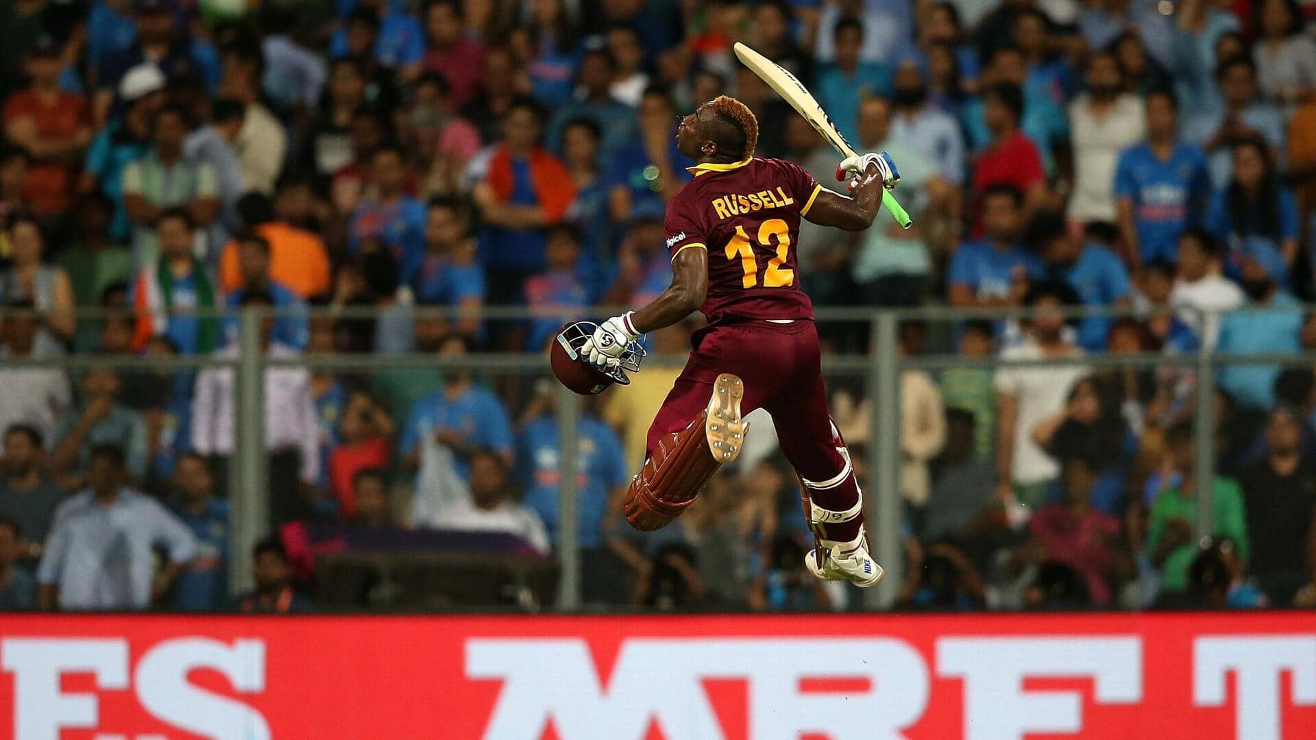 All-round Andre Russell floors England on his T20I return: Stats