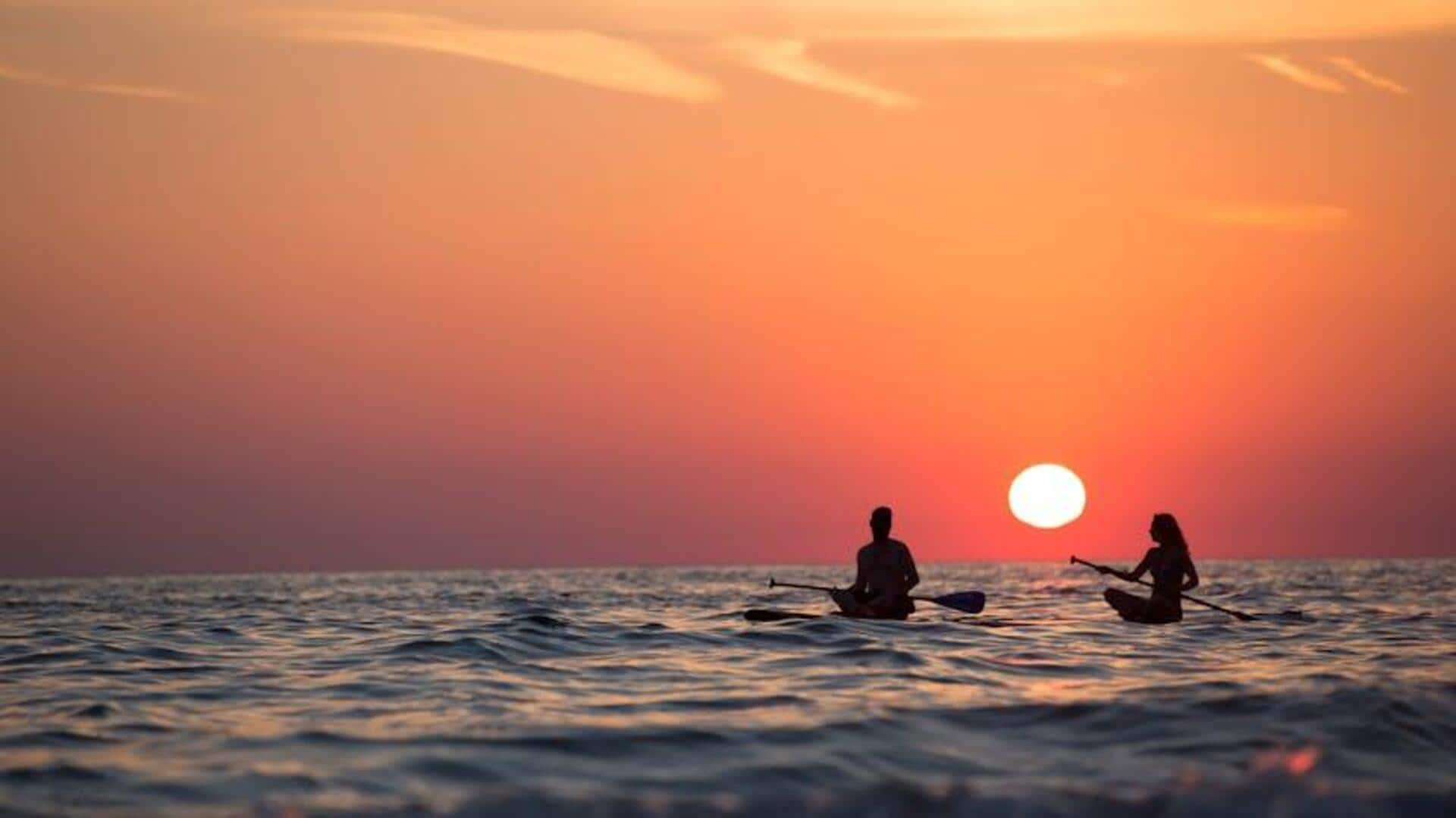 Paddle boarding in Mozambique's archipelago