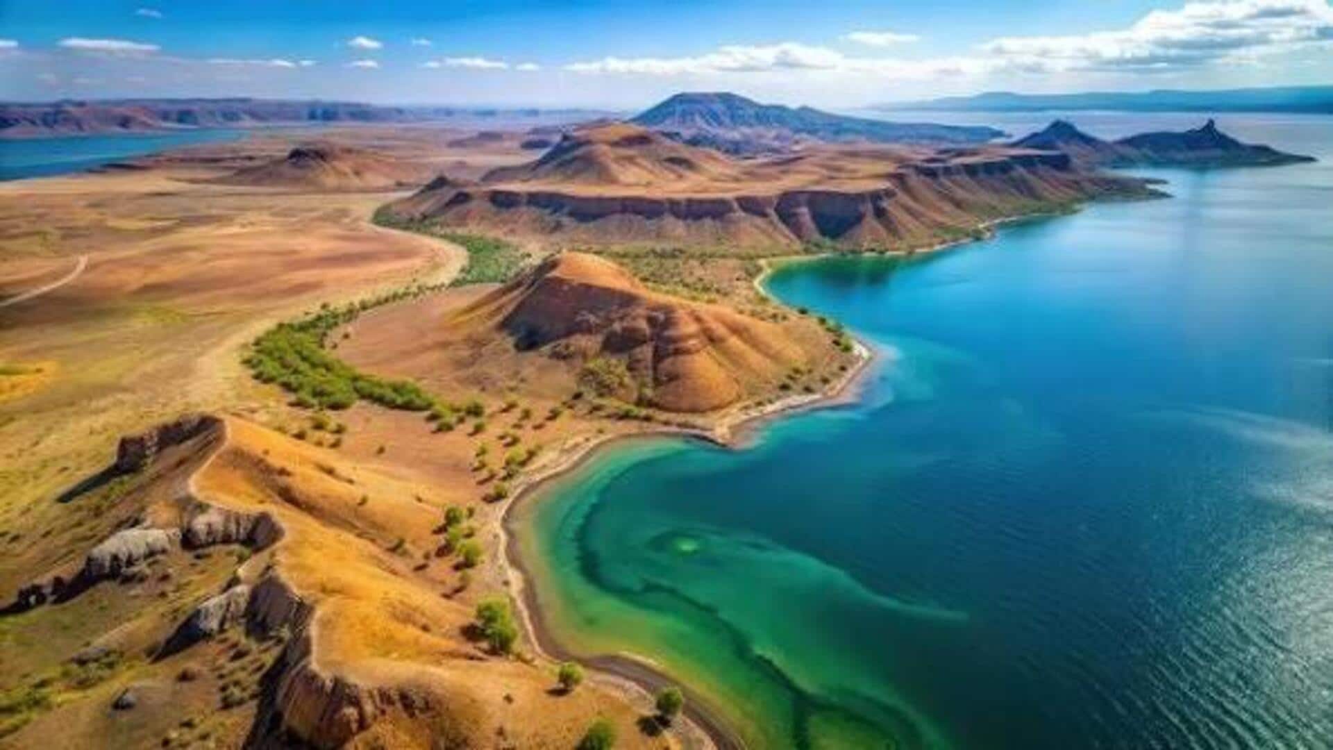 Lake Turkana is an incredible desert lake in Africa! 