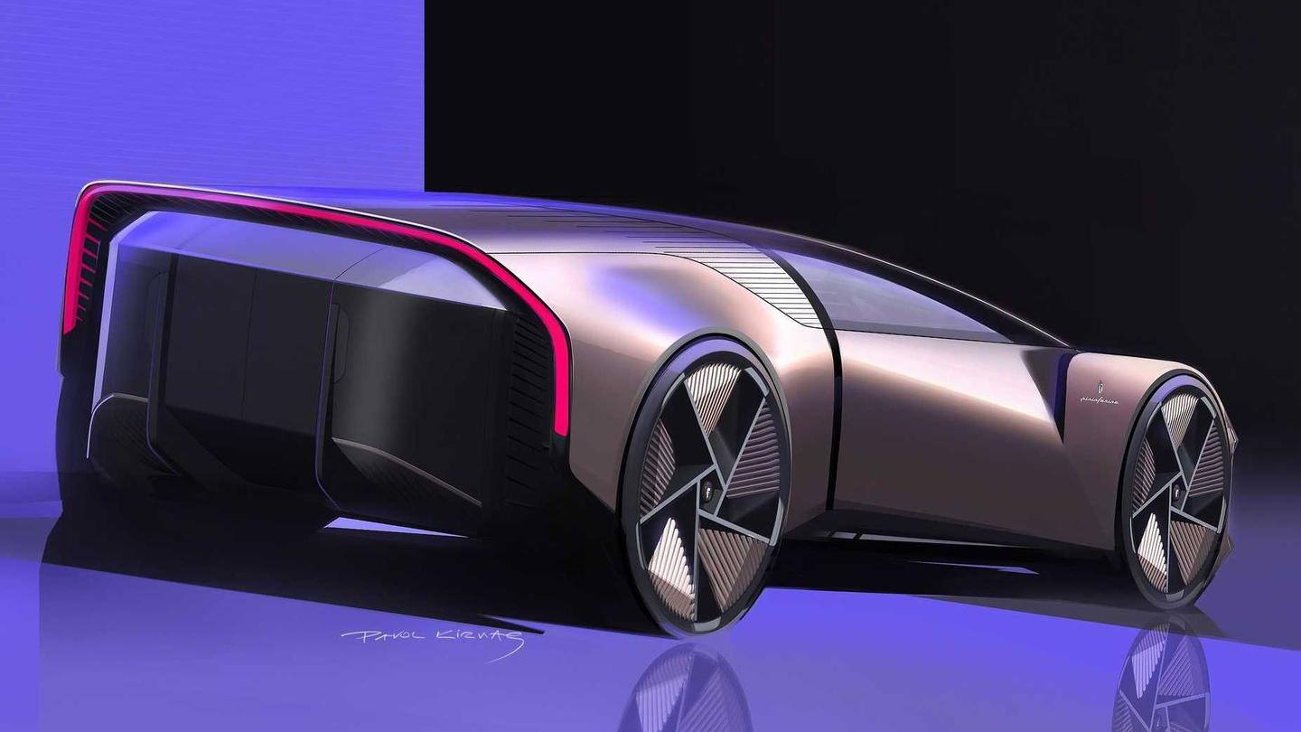 The car has a prominent front splitter and dual-tone wheels The car has a prominent front splitter and dual-tone wheels
