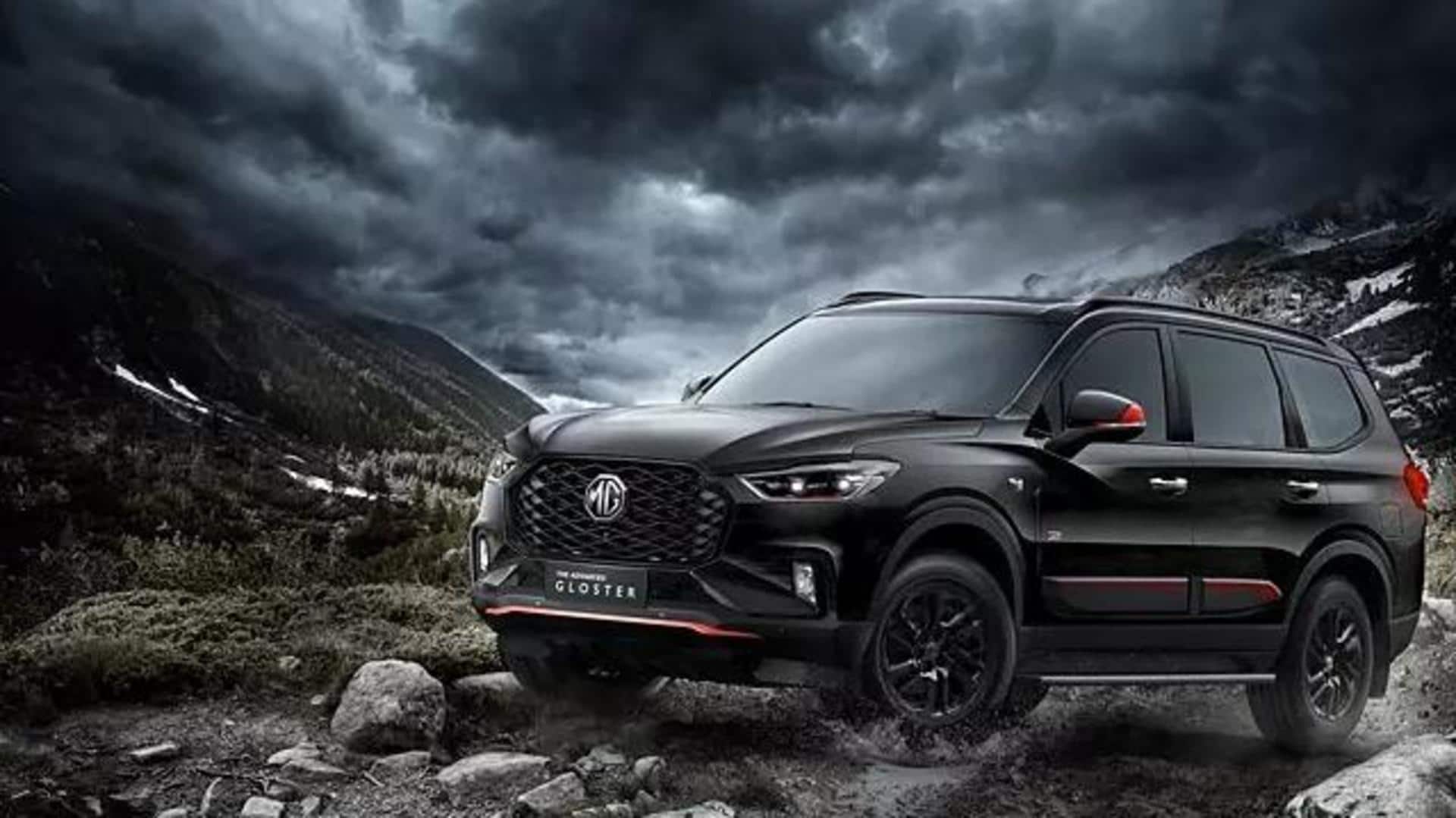 MG Gloster Black Storm launched at Rs. 40.3 lakh