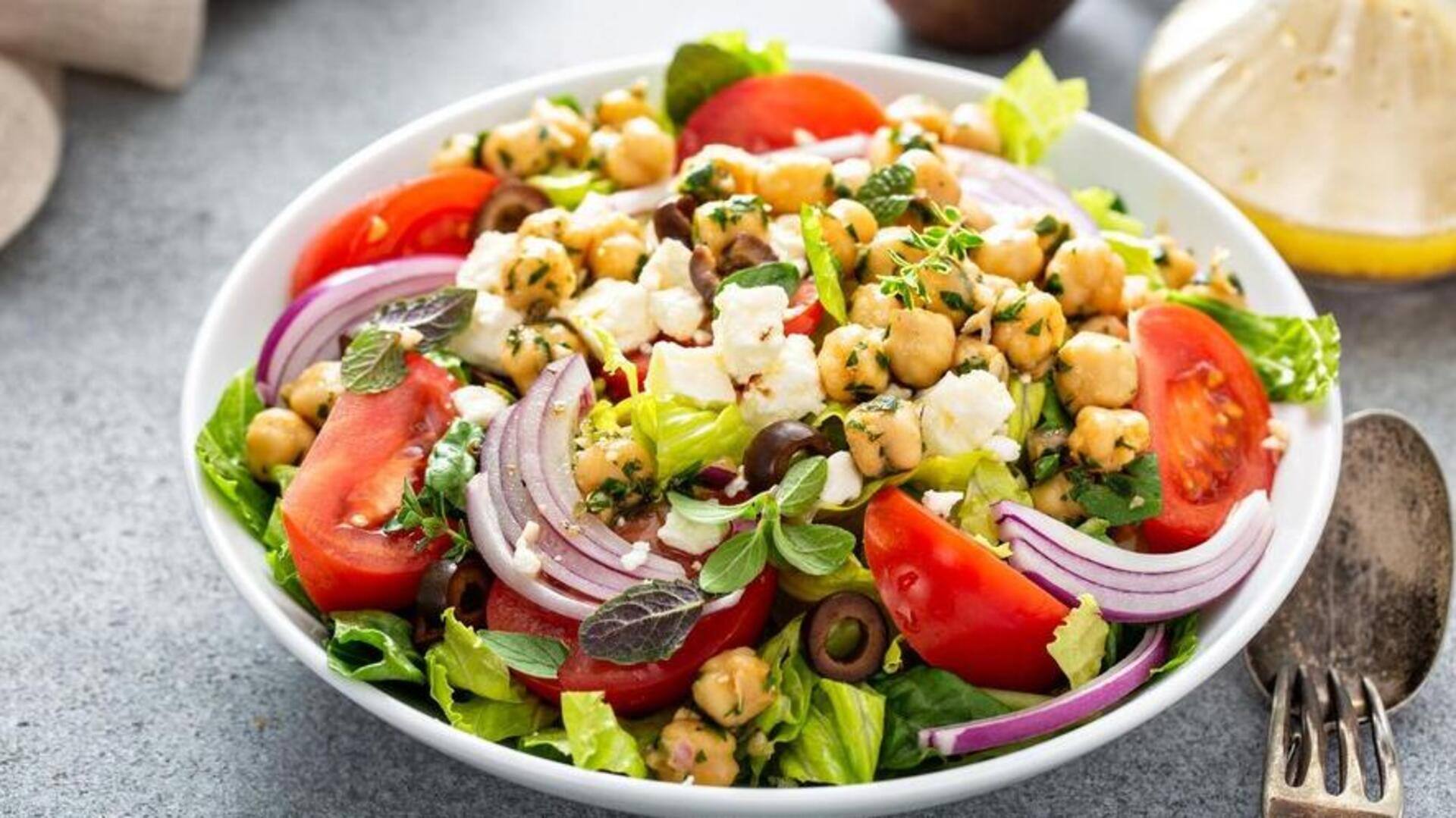 Try this Mediterranean chickpea salad recipe for a healthy day
